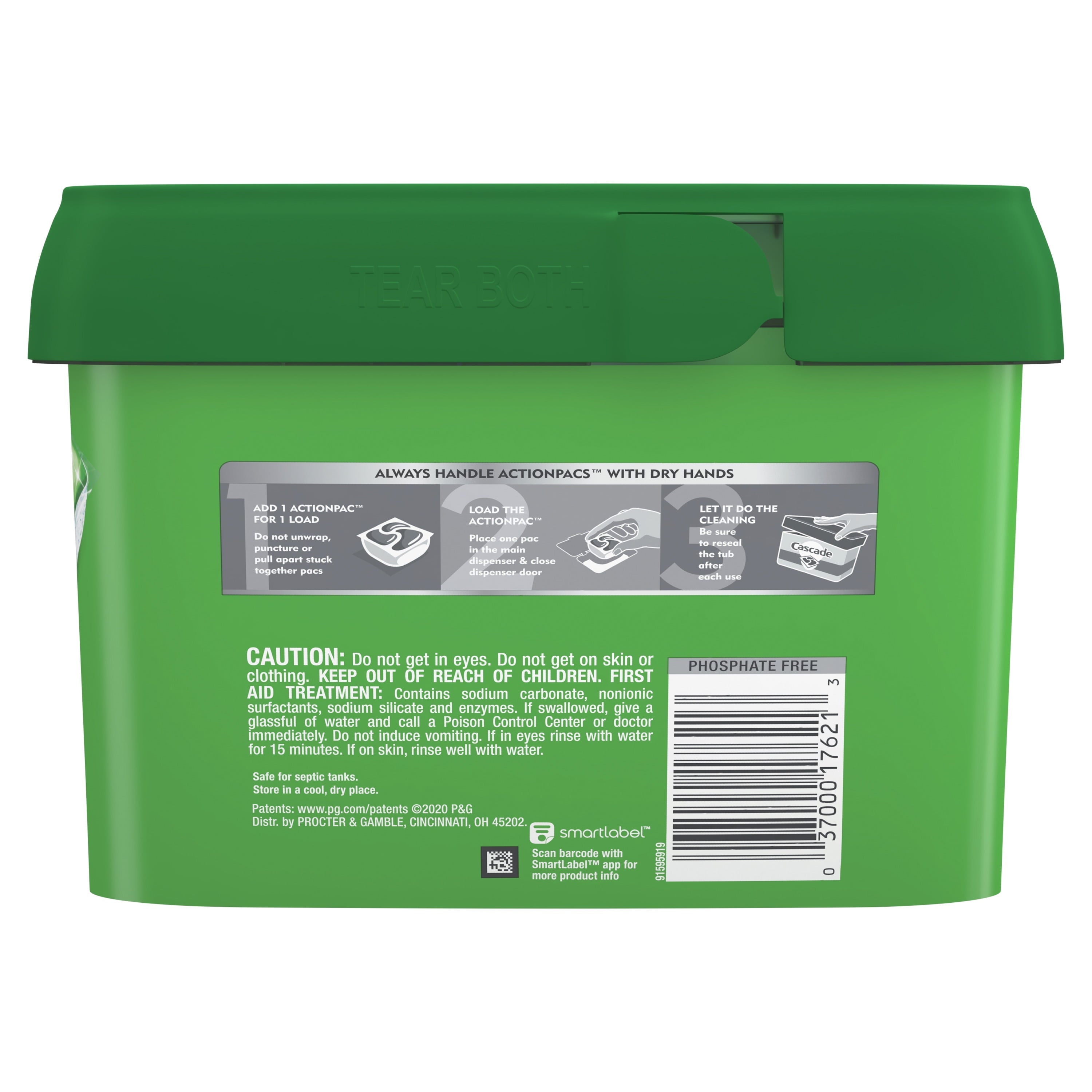Dishwasher Detergent ActionPacs, Fresh Scent, 25 Count