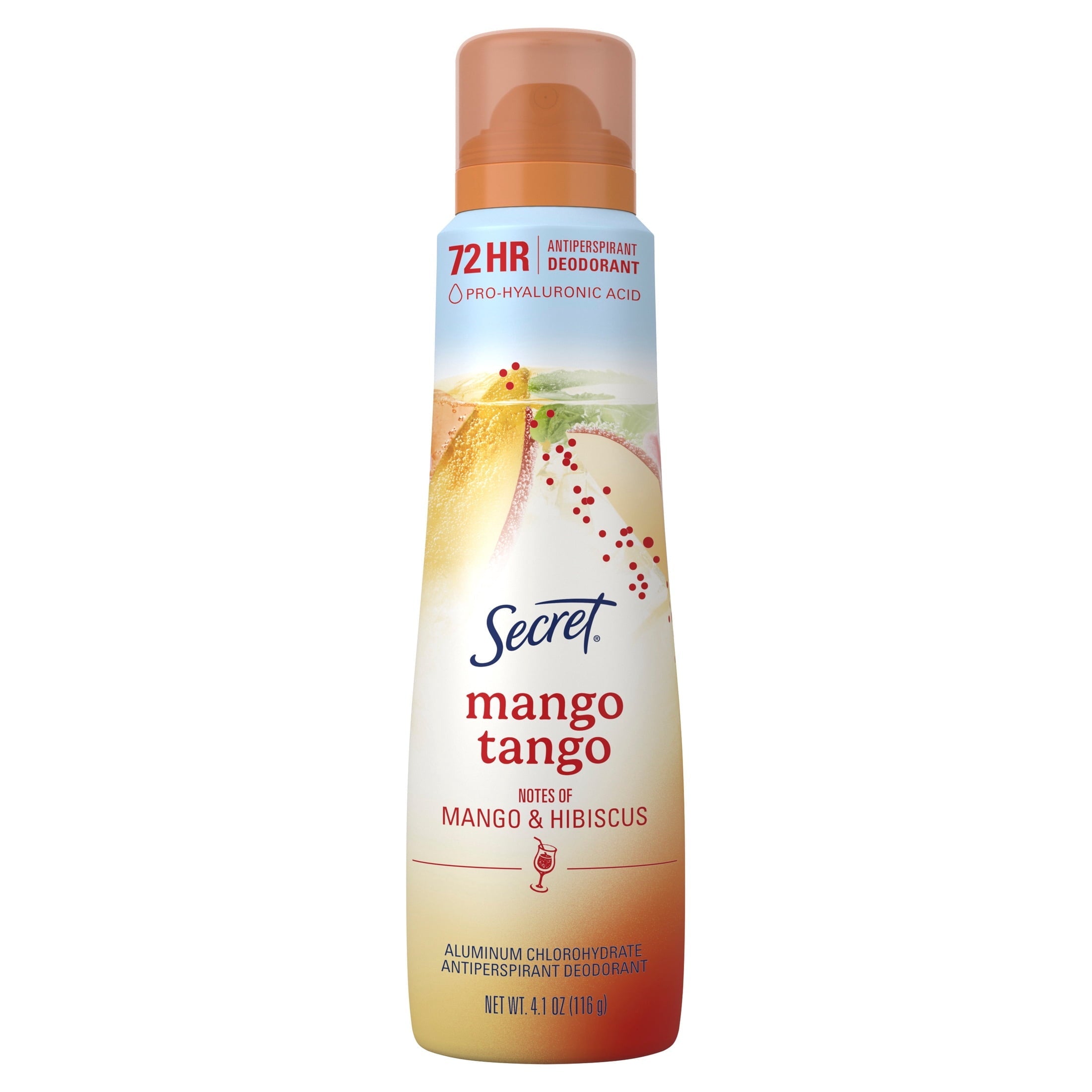 Dry Spray Antiperspirant Deodorant for Women, Mango Tango, 4.1 oz