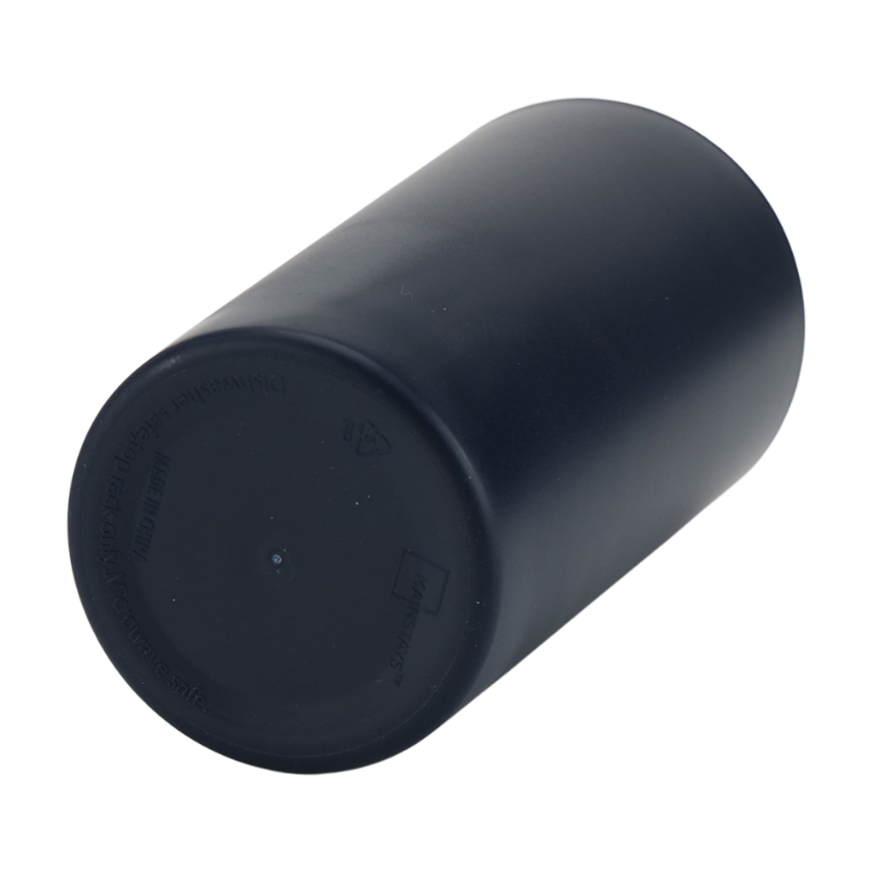Dark Blue Round Plastic Tumbler, 26-Ounce