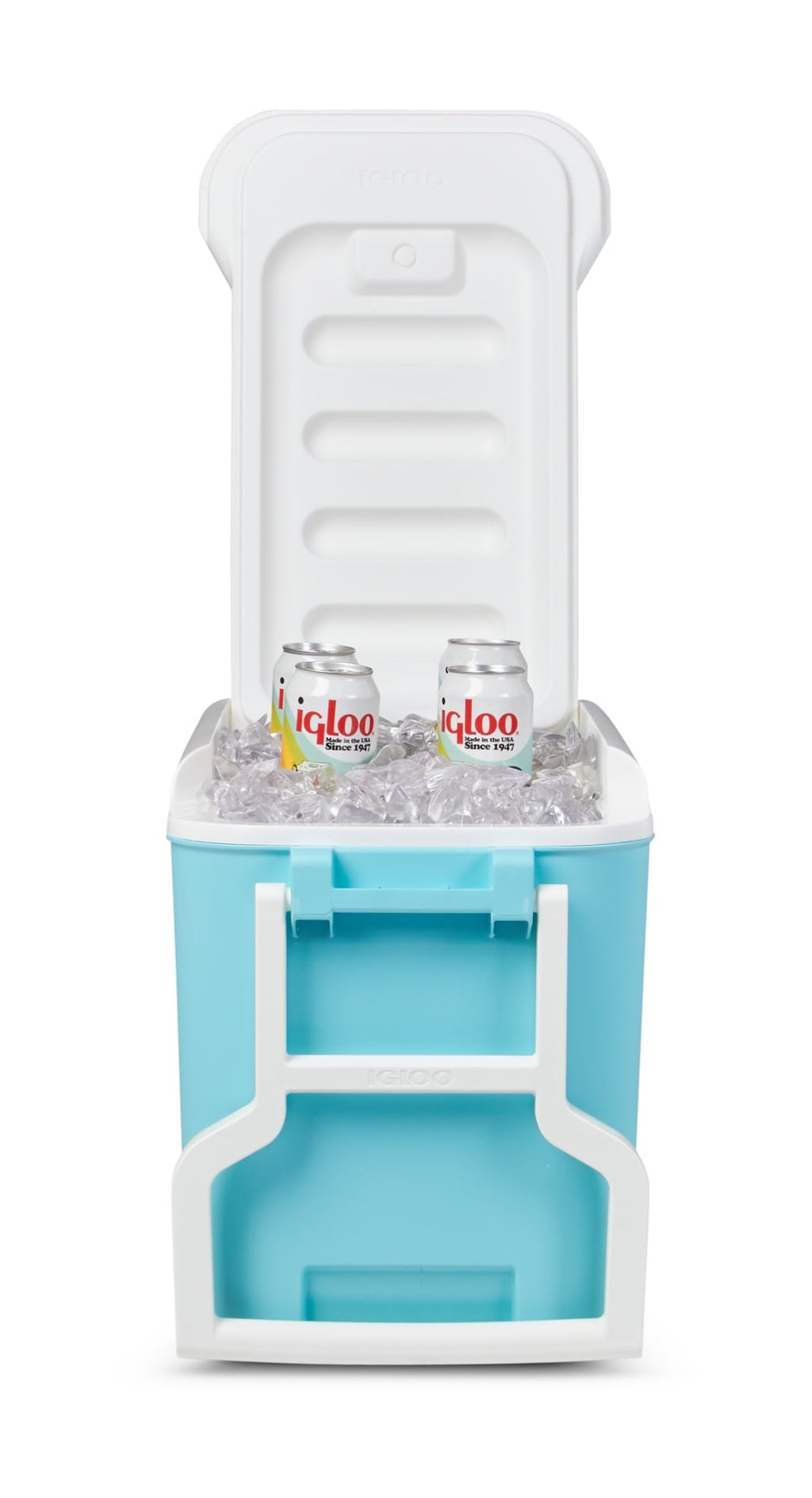 38 qt. 'Wheelie Cool' Hard Ice Chest Cooler with Wheels - Blue
