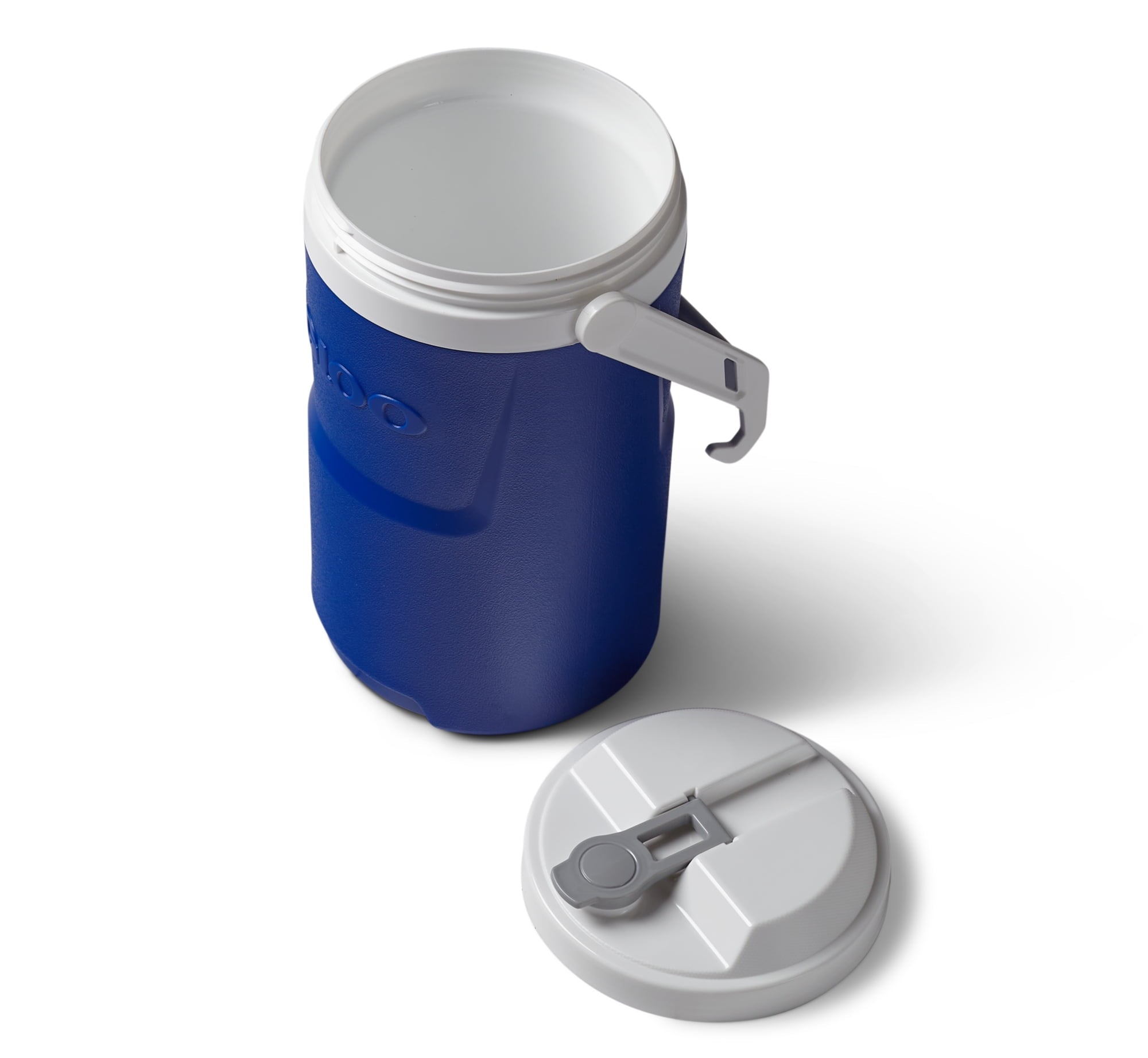 1 Gallon Sports Plastic Beverage Jug with Hooks, Red