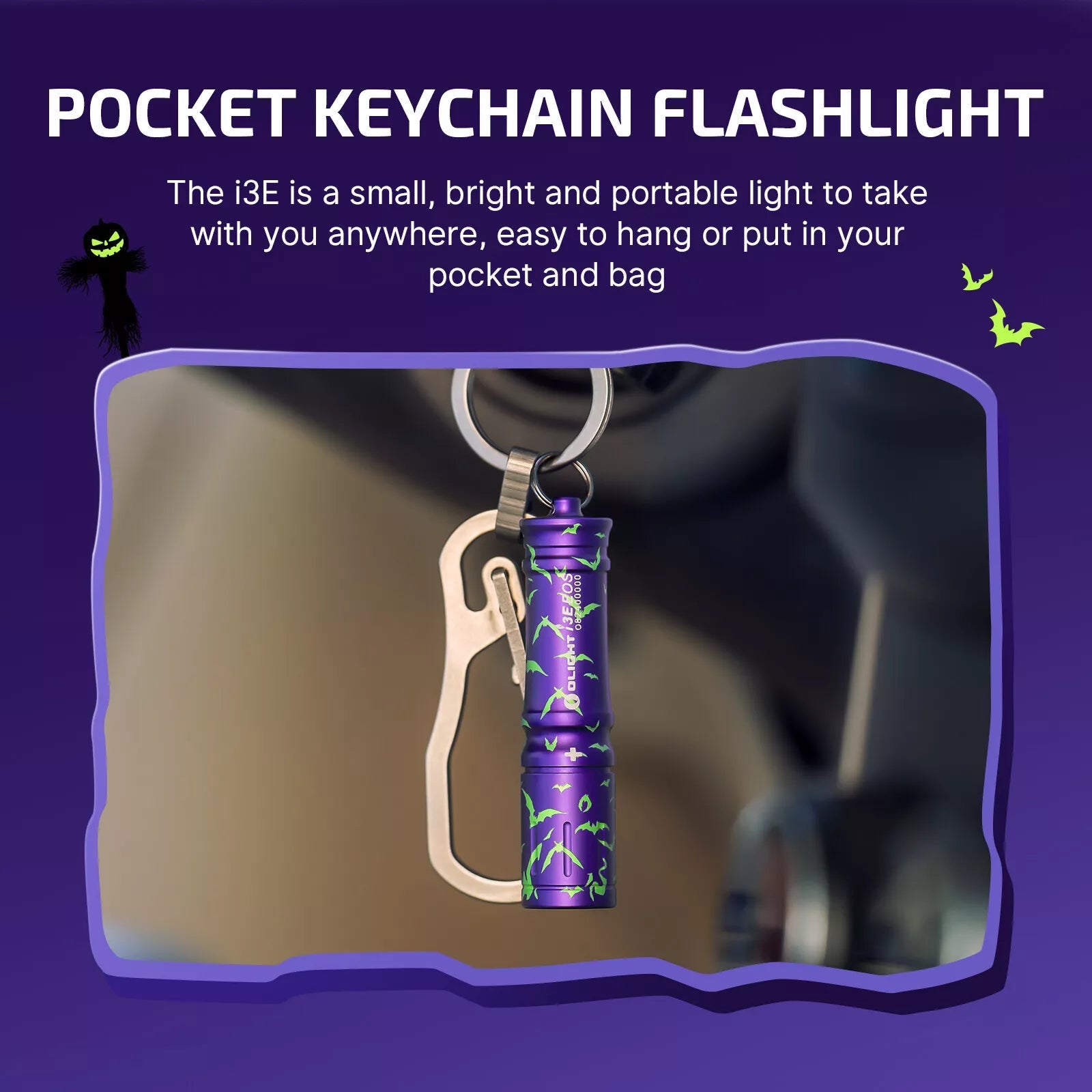 i3E EOS PMMA TIR Lens AAA EDC Flashlight 90 Lumens Compact Keychain Flash Light for Night, Camping (Nocturnal Sentinel)