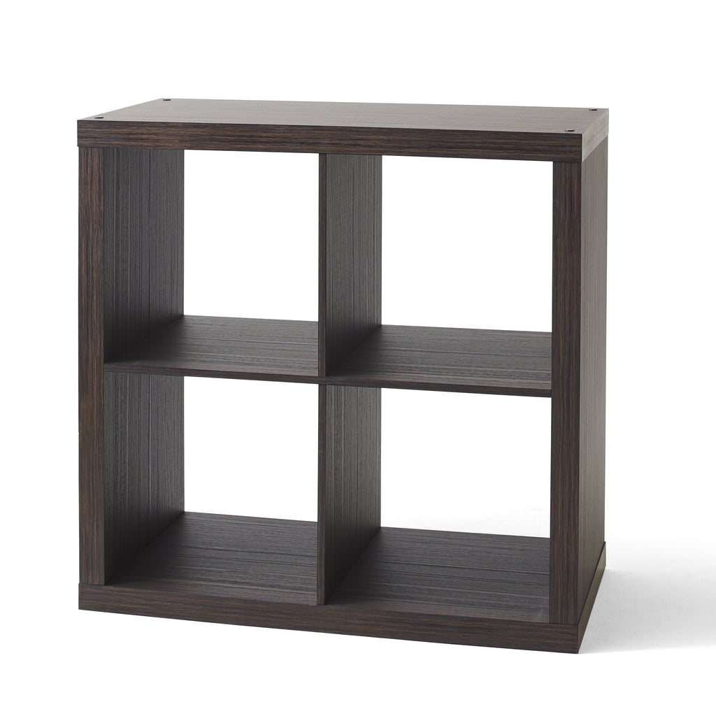 Better Homes & Gardens 4 Cube Storage Organizer, White Texture