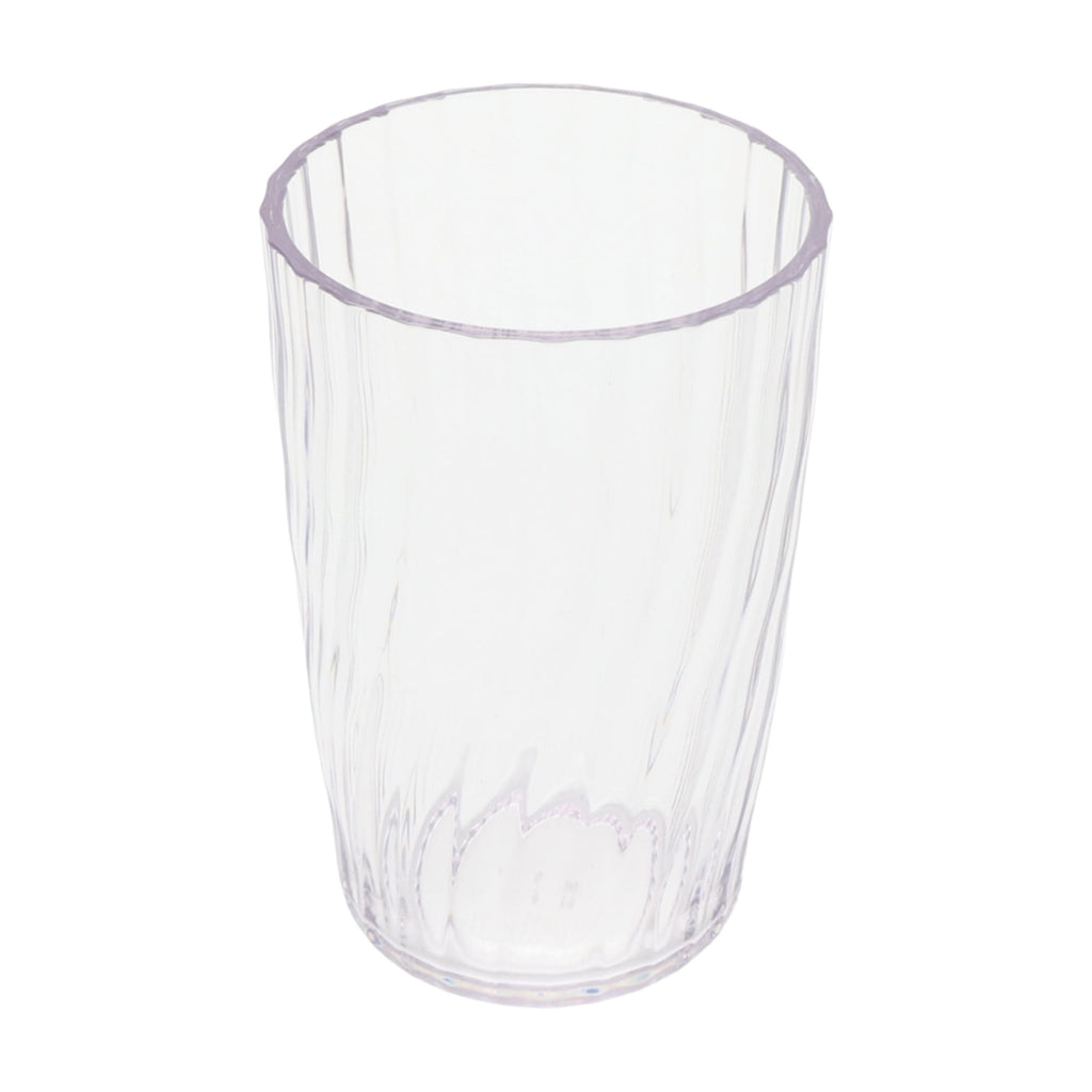 20-Ounce Acrylic Tall Embossed Swirl Tumbler, Clear