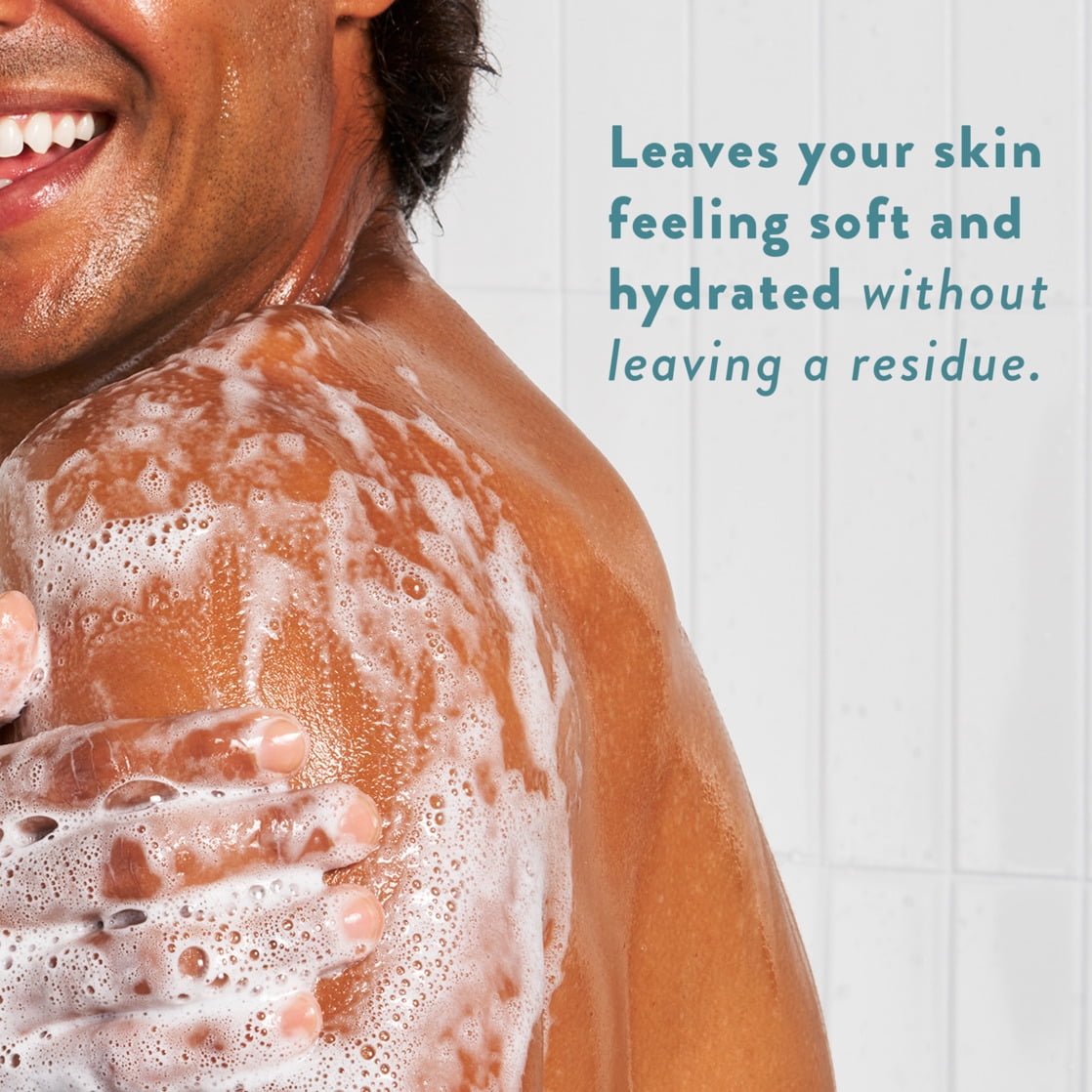 Body Wash, Sea Salt & Cedar, Sulfate Free, Naturally Derived Ingredients, 24hr Freshness, for Women & Men, 18 fl oz