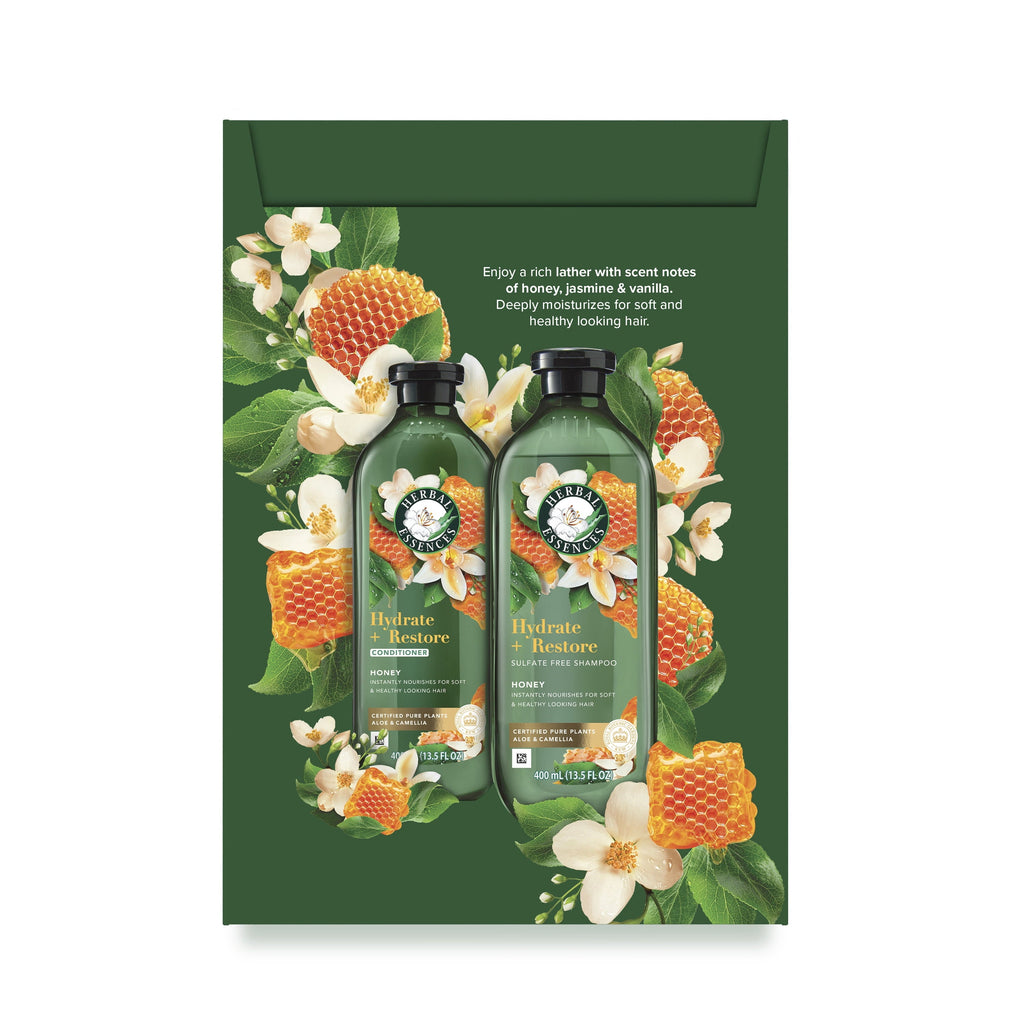 Honey Shampoo & Conditioner Dual Pack for Nourished & Healthy Hair, 13.5 fl. oz. Each