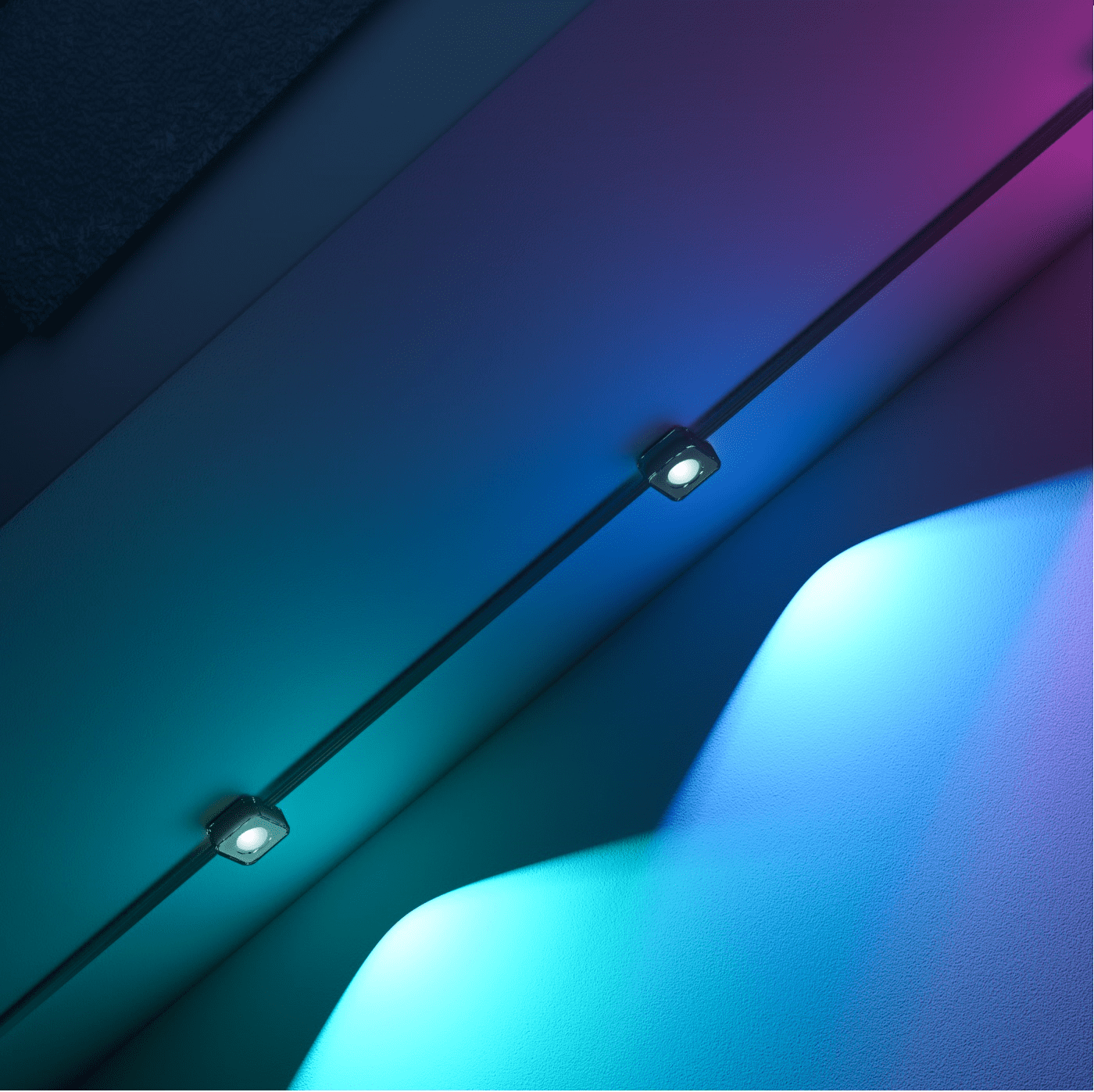 100ft RGBIC Permanent Outdoor Lights with 72 Lights, White version