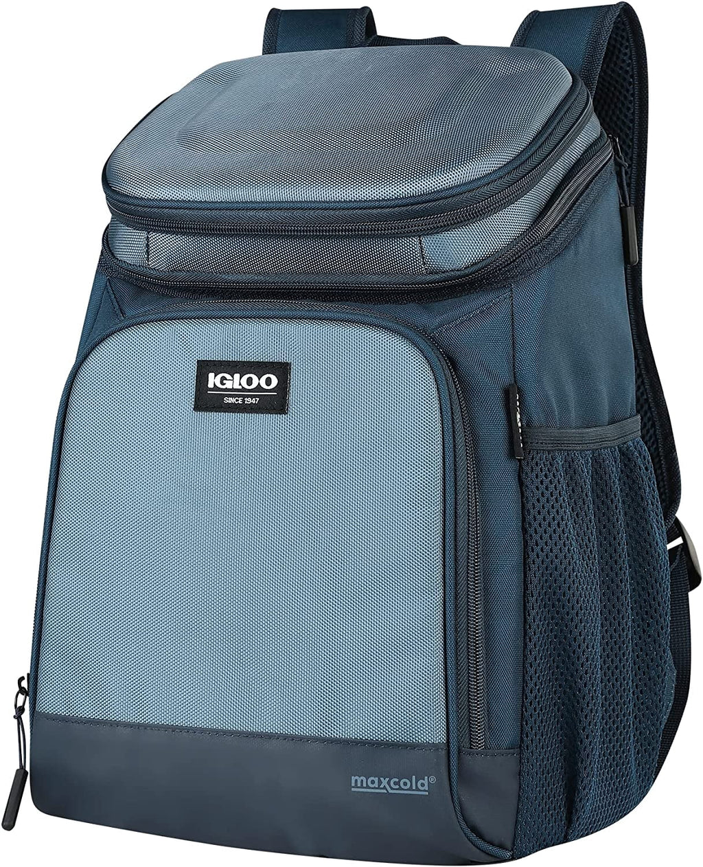 18-Can MaxCold Evergreen Hardtop Cooler Backpack - Blue