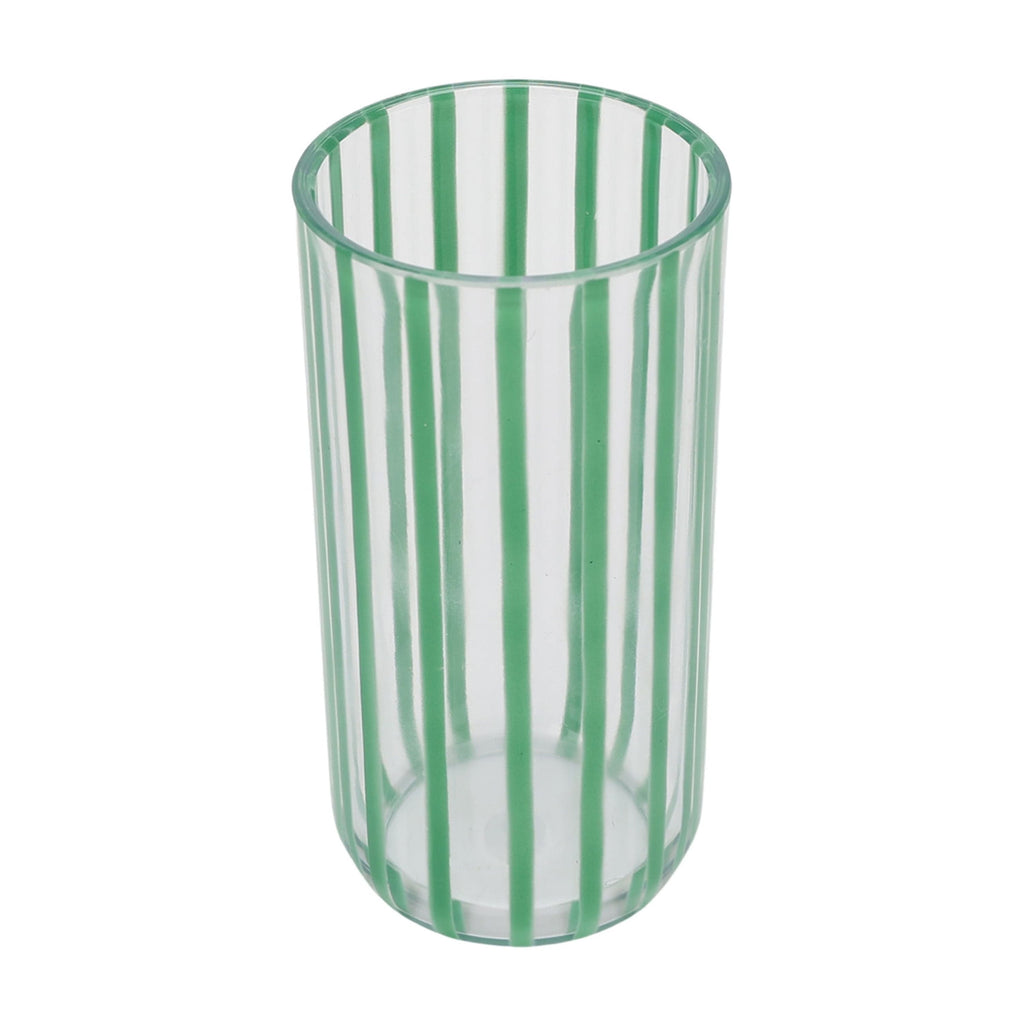 by Becky G. & Alejandra 18-Ounce Tall Acrylic Stripe Line Tumbler, Blue