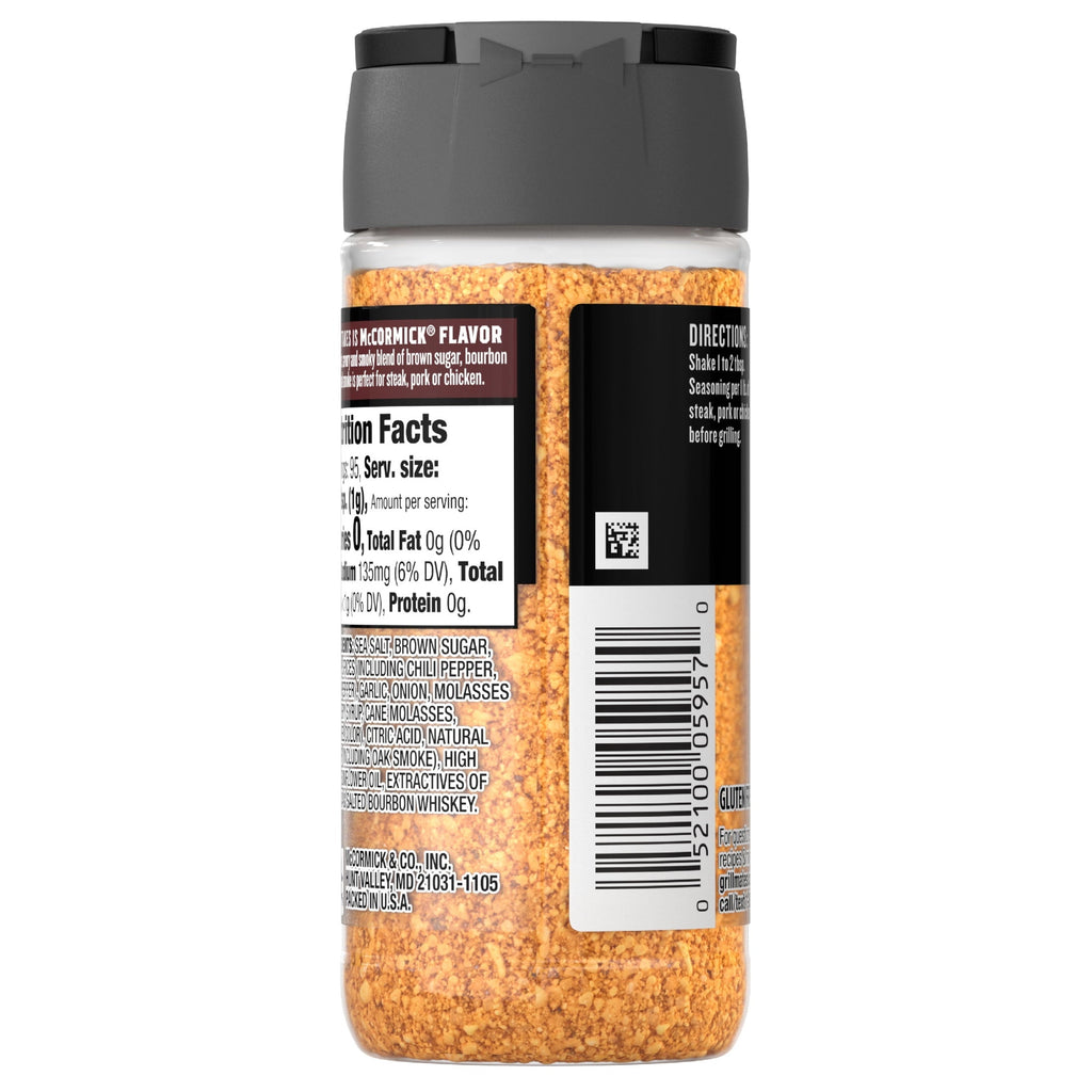 Bourbon & Oak Seasoning, 3.37 oz Bottle