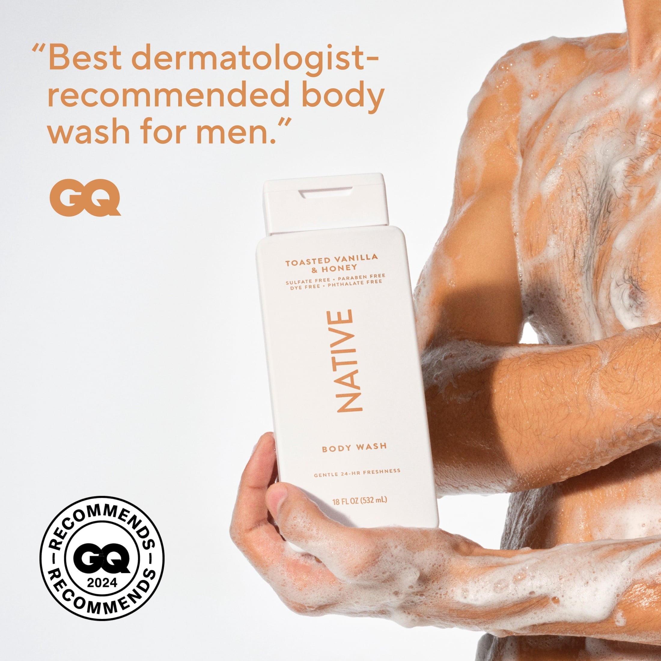 Body Wash Toasted Vanilla & Honey, 18oz