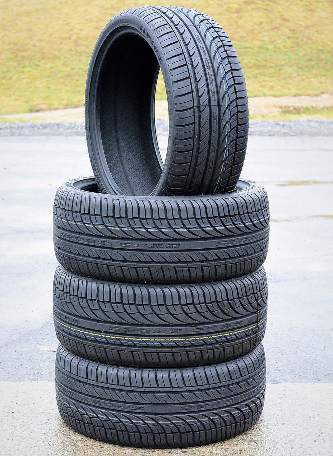 Set of 4 (FOUR) Fullway HP108 Truck/SUV All-Season High Performance Radial Tires-255/45R20 255/45ZR20 255/45/20 255/45-20 105W Load Range XL 4-Ply BSW Black Side Wall UTQG 380AA