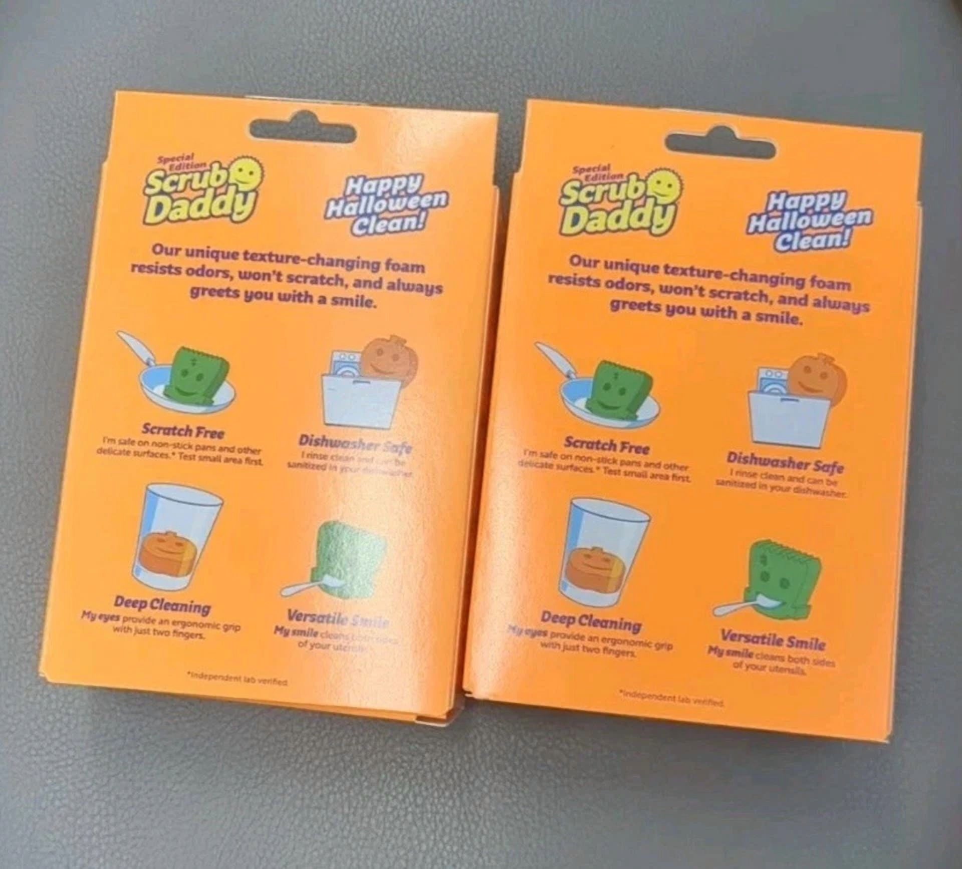 Halloween Frankenstein Flextexture Scrubber Kicthen Sponge 2Pk