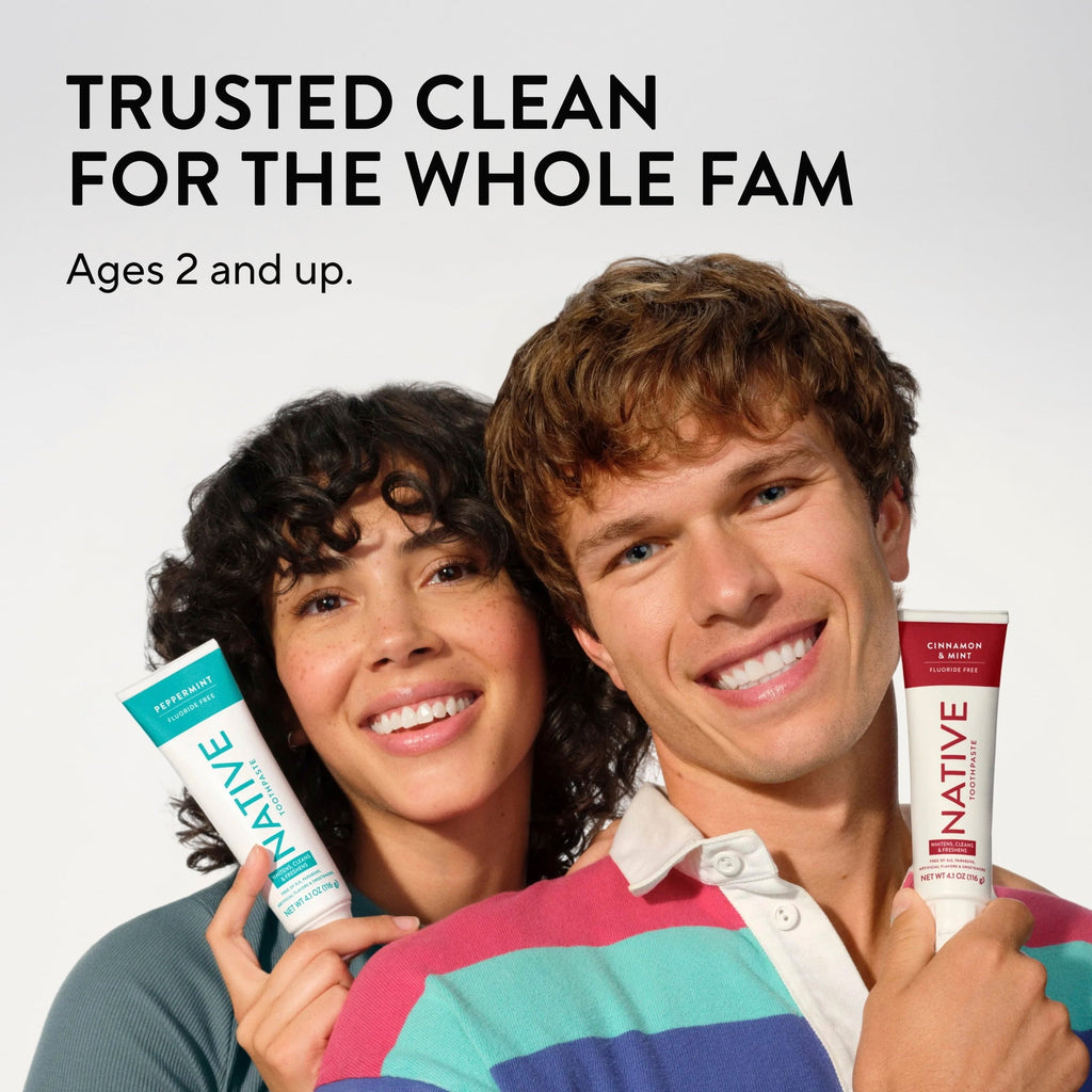 Fluoride Free Toothpaste, Charcoal & Mint Flavor, 4.1 oz, for Adults & Kids 2+