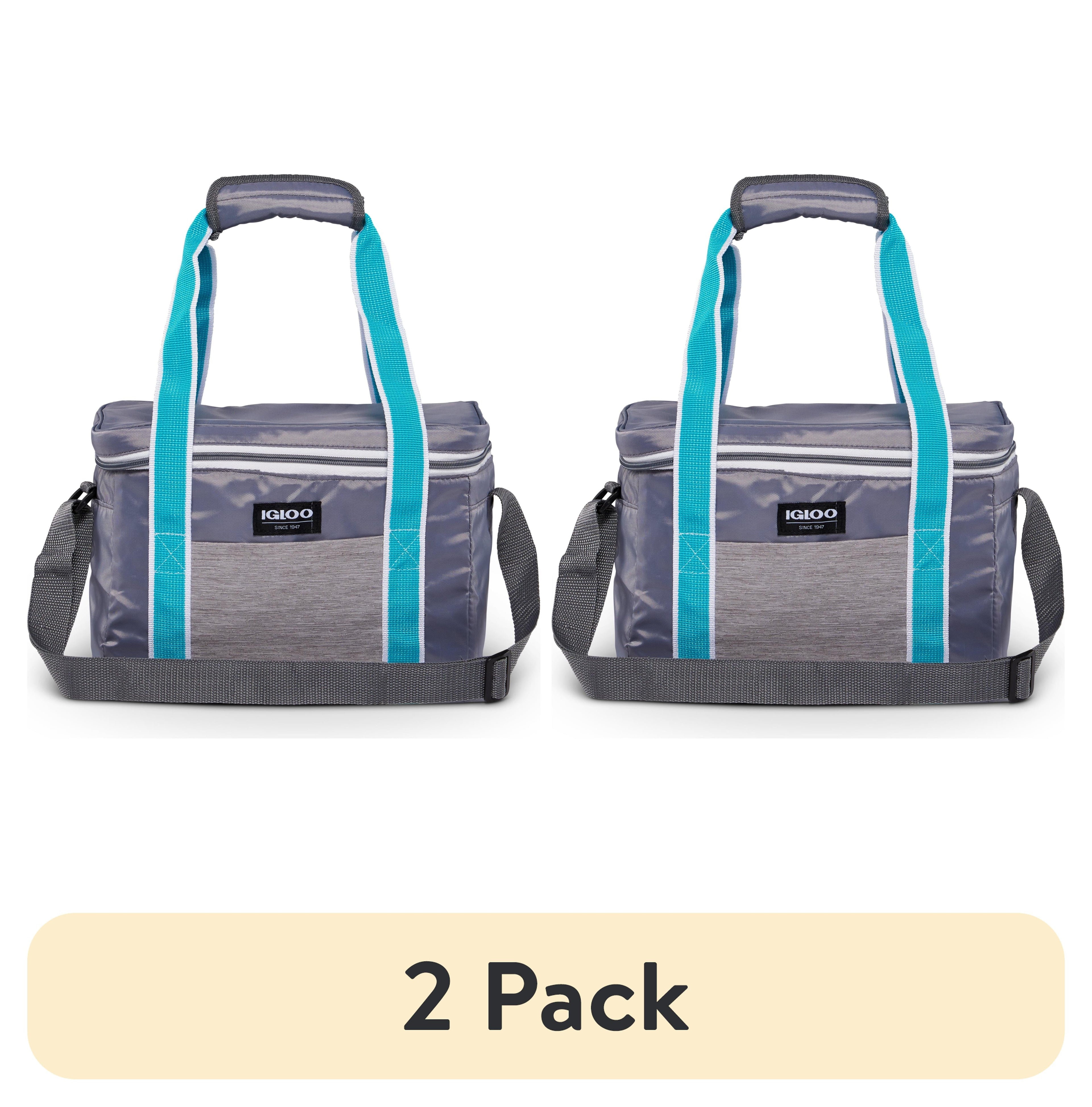 (2 pack) Igloo 12 Can Heritage Lunch Companion Cooler Bag - Teal