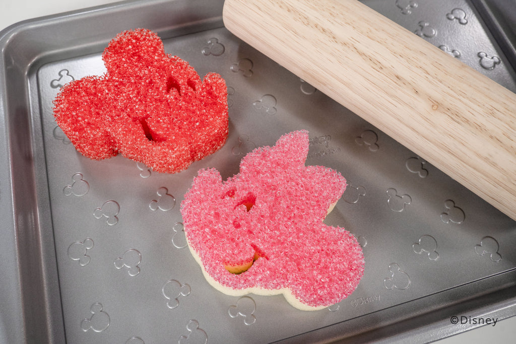 Disney Mickey & Minnie Mouse Non-Scratch Cleaning Sponges, 2-Pack