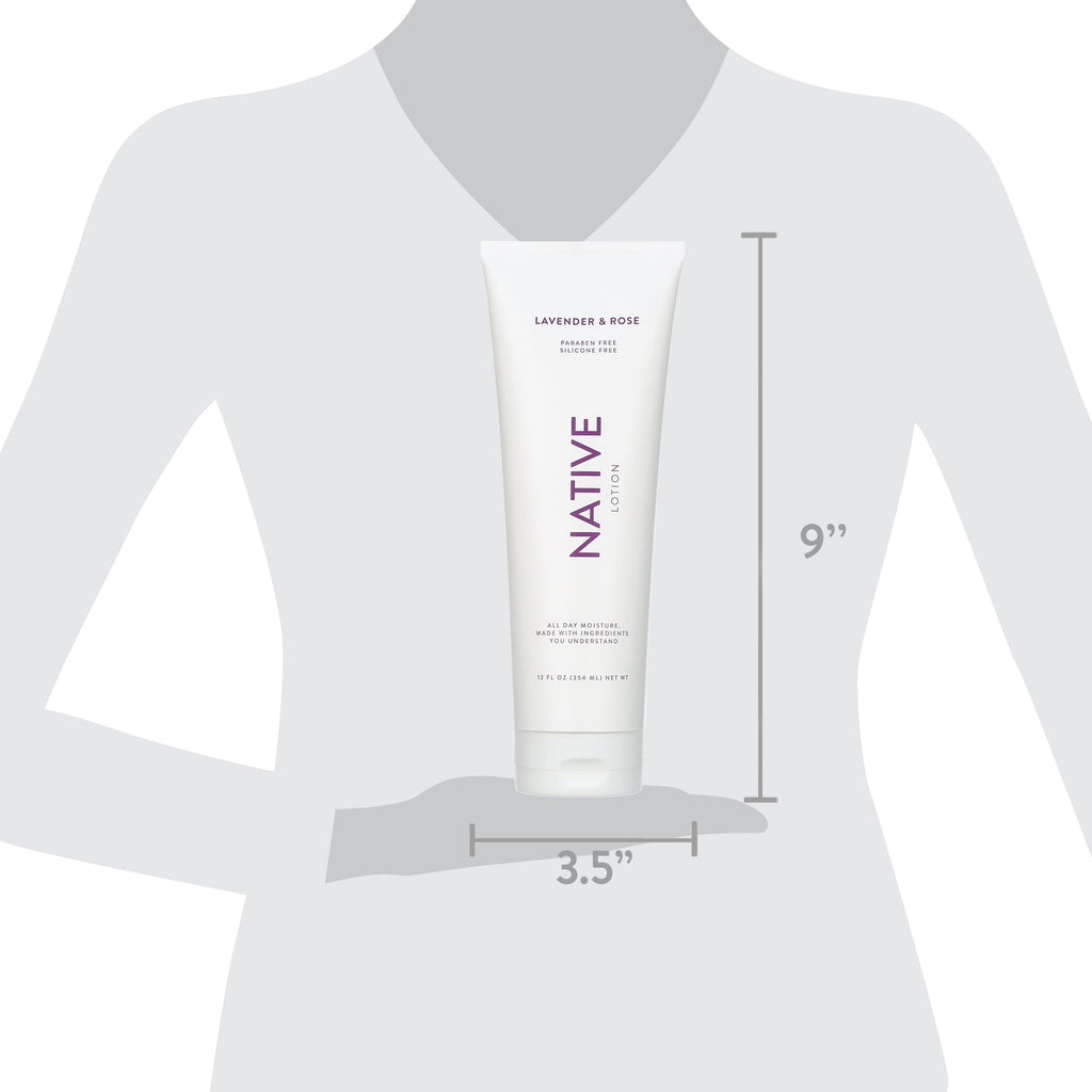 All Day Moisture Lotion for, Lavender & Rose Scent - 12 fl oz