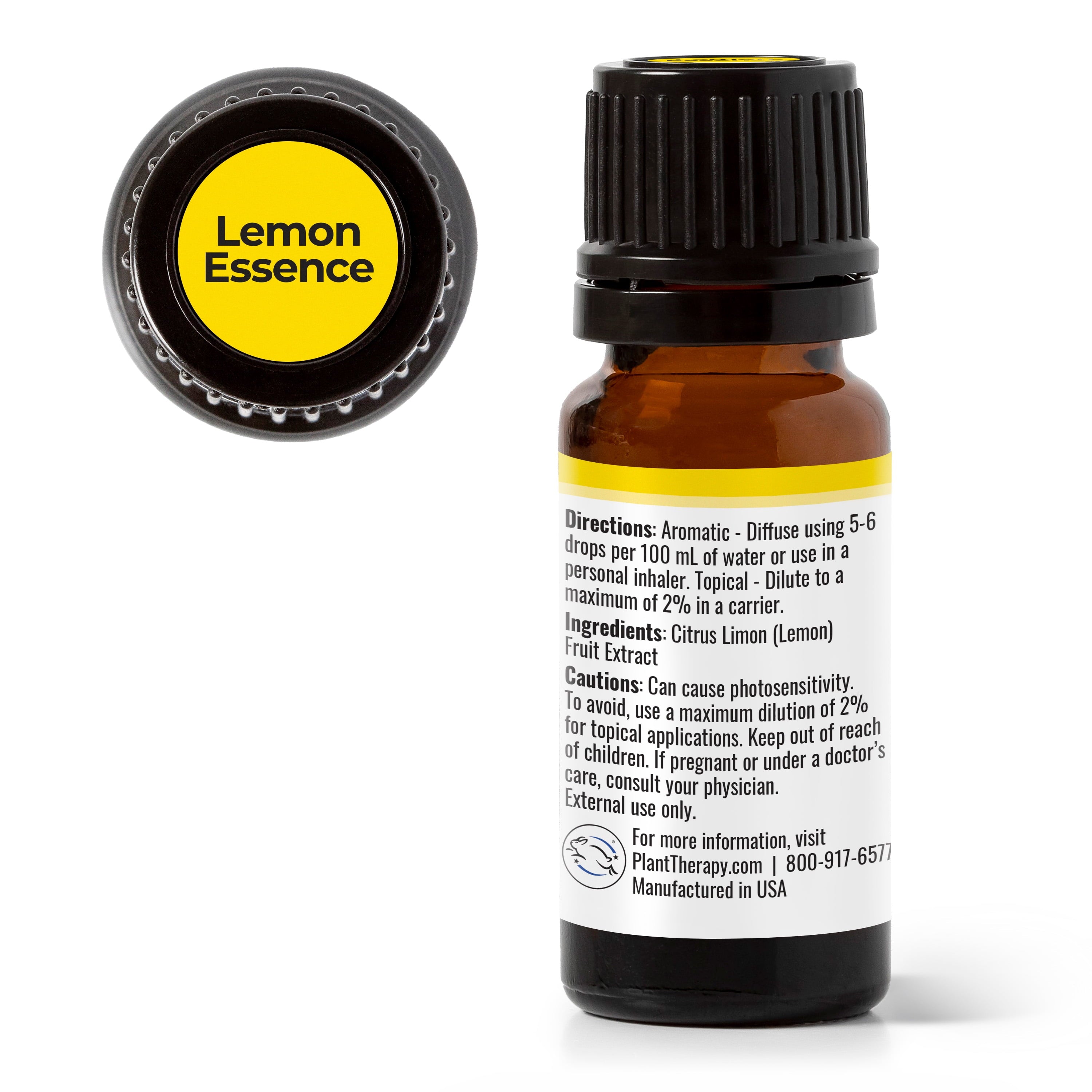 Essential Oils Lemon Essence Oil 10 mL 100% Pure, Undiluted, Natural Aromatherapy