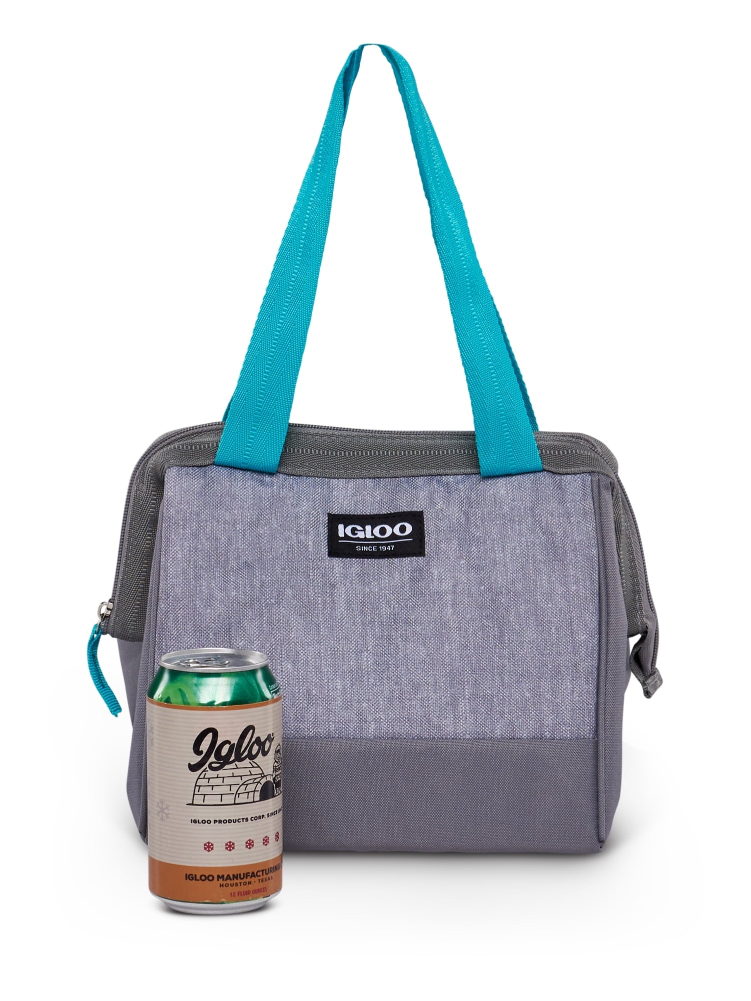 (2 pack) Igloo Leftover Tote Cooler Bag, 9 Can Capacity, Gray