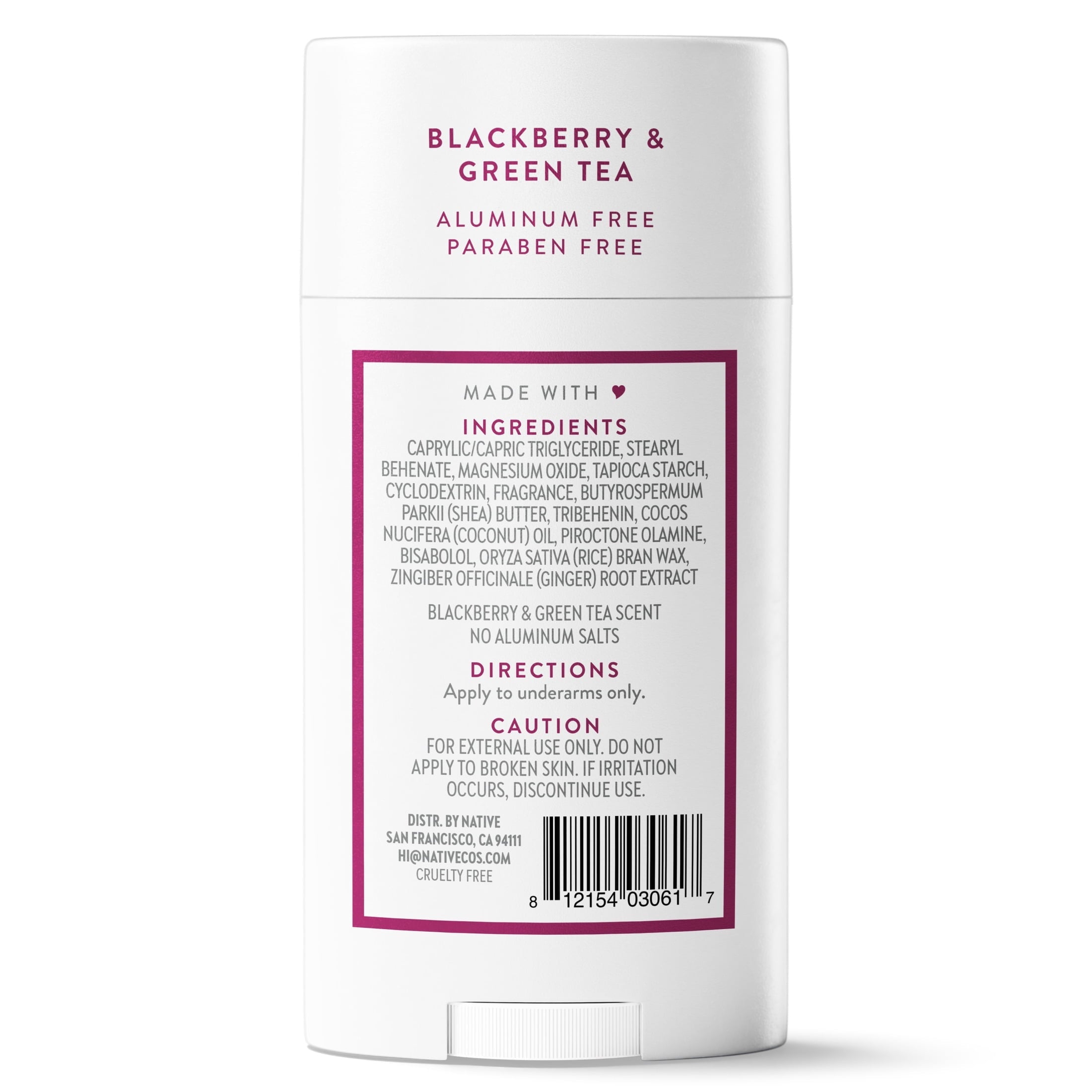 Deodorant, Blackberry & Green Tea, 2.65oz