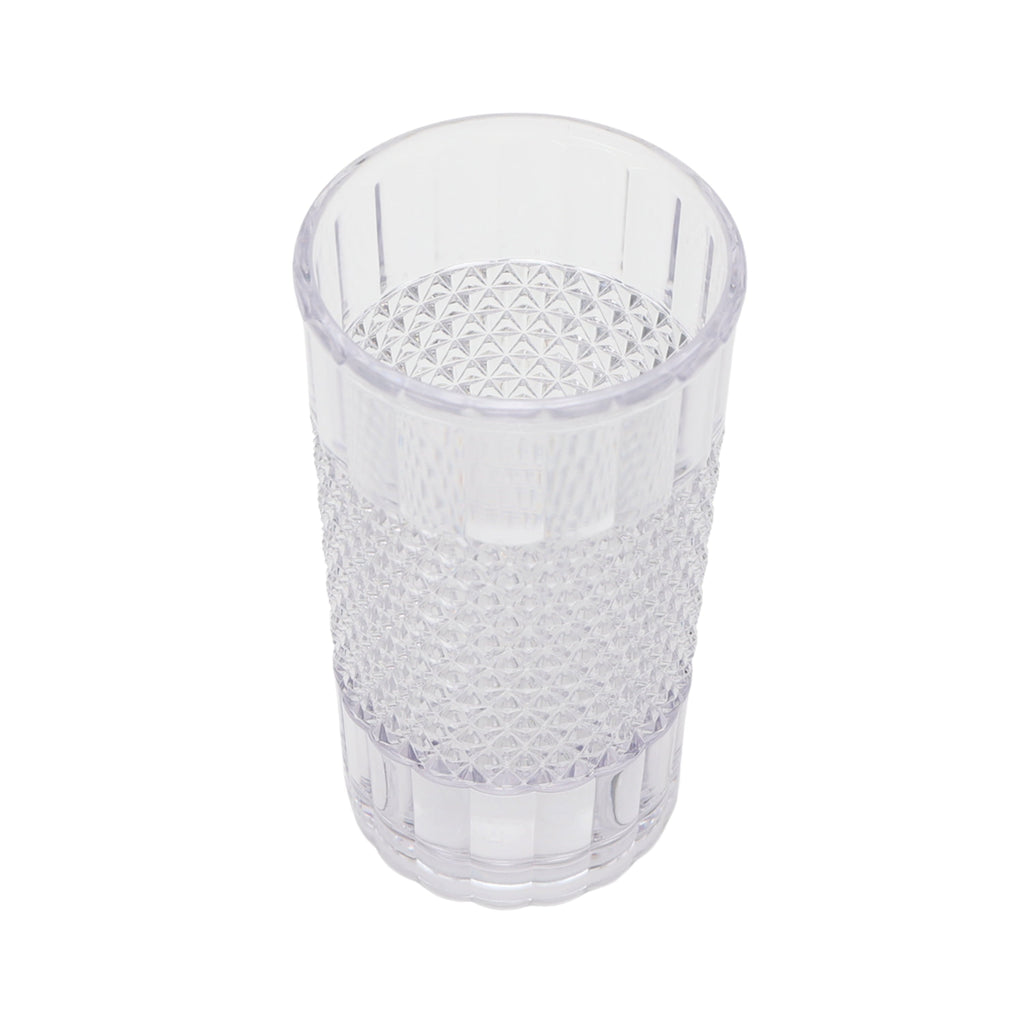 20 oz Clear Tall Acrylic Diamond Texture Tumbler