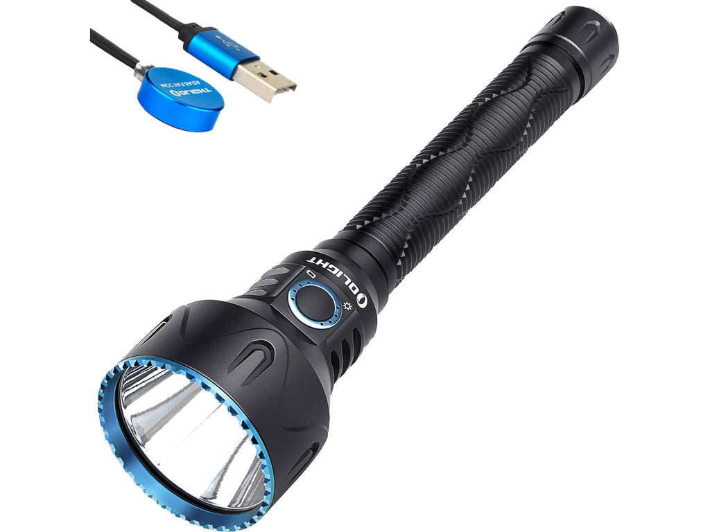 Javelot Pro 2 Long Throw 2500 Lumens LED Rechargeable Flashlight, Black