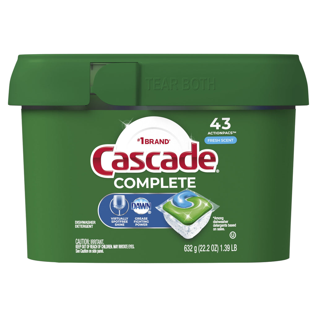 Complete Action Pacs, Dishwasher Detergent, Fresh, 43 Count