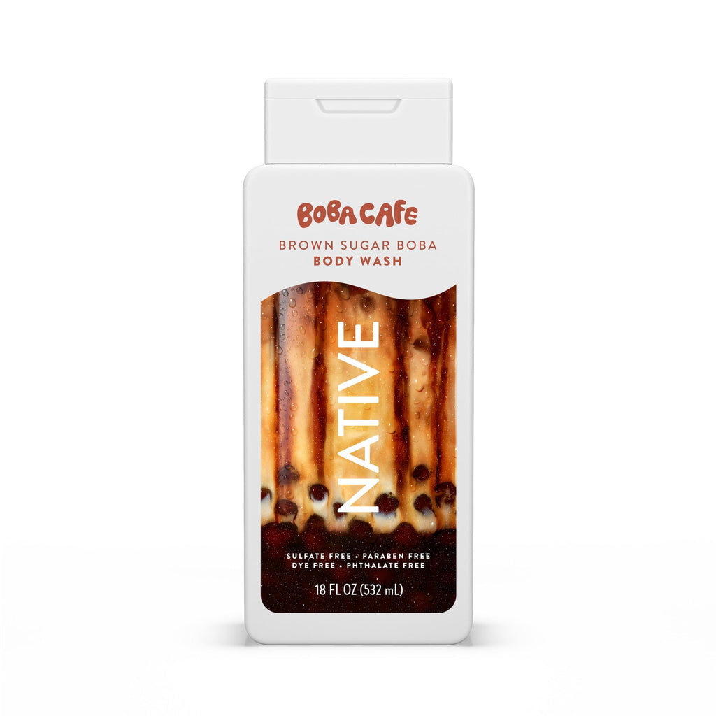 Body Wash, Limited Edition Coconut Ube, Sulfate Free Body Wash for Women & Men, Boba Café, 18 fl oz