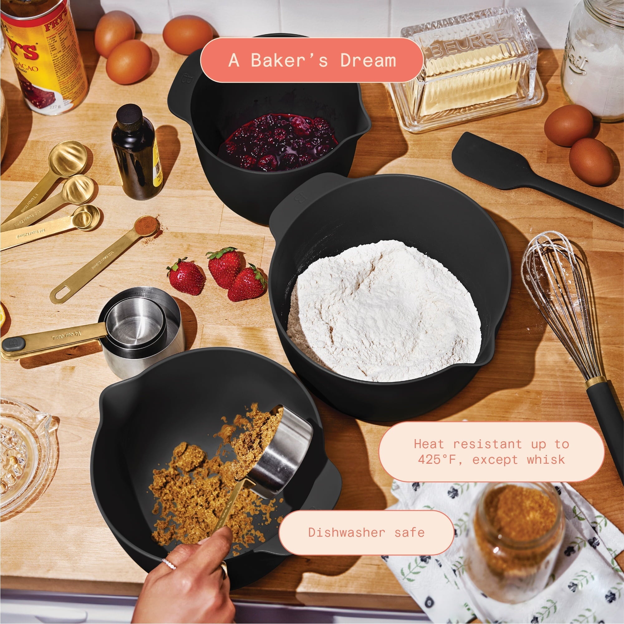 14-Piece Mix & Measure Set, Porcini Taupe by Drew Barrymore