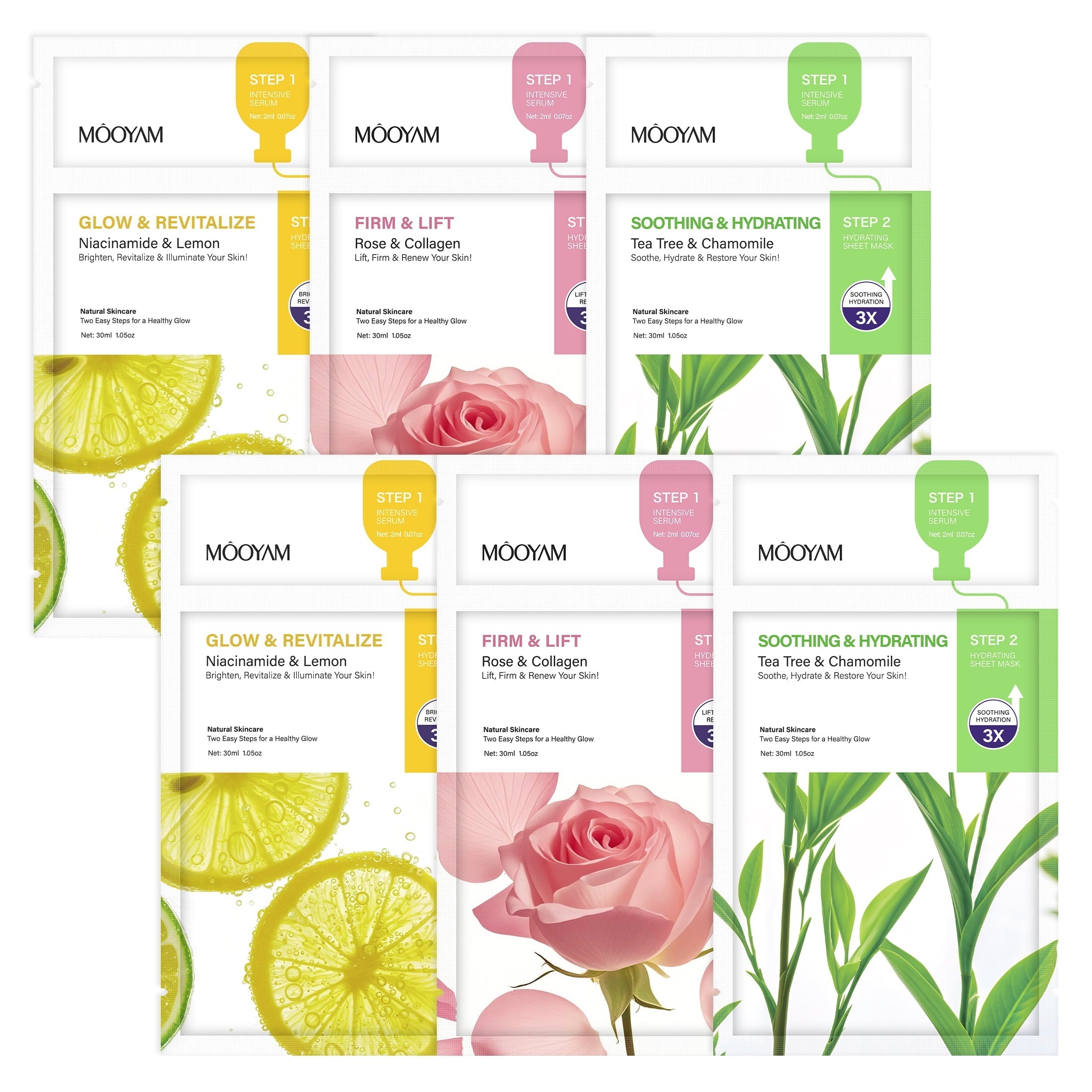 11 Pack Fruit Moisturizing Facial Mask Sheet, Rich in Fruit Essence Face Mask to Brighten and Hydrate Dull Skin