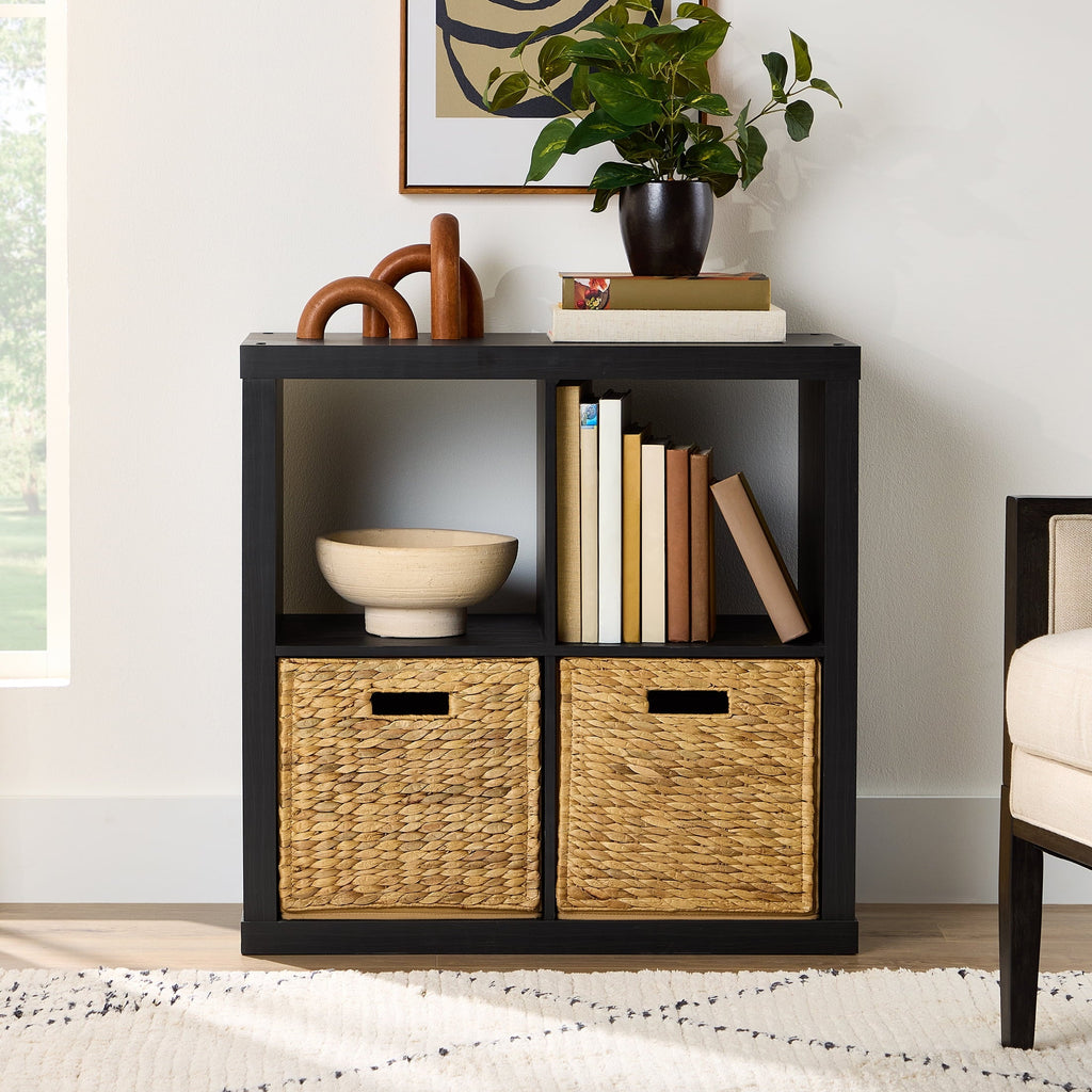 Better Homes & Gardens 4 Cube Storage Organizer, White Texture
