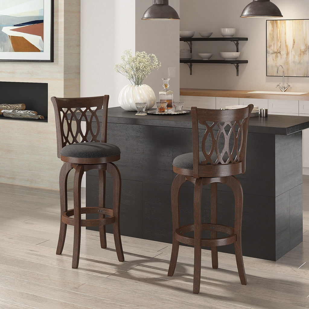 Rovinj Scroll Back Swivel Bar Stool