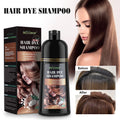 Color Shampoo, Dye Shampoo Coconut Oil Essence Moisturizing 500ml (Coffee)