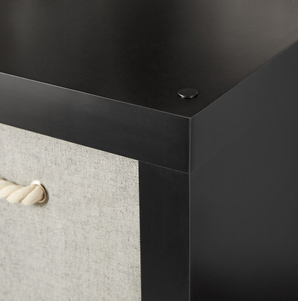 Better Homes & Gardens 4 Cube Storage Organizer, White Texture