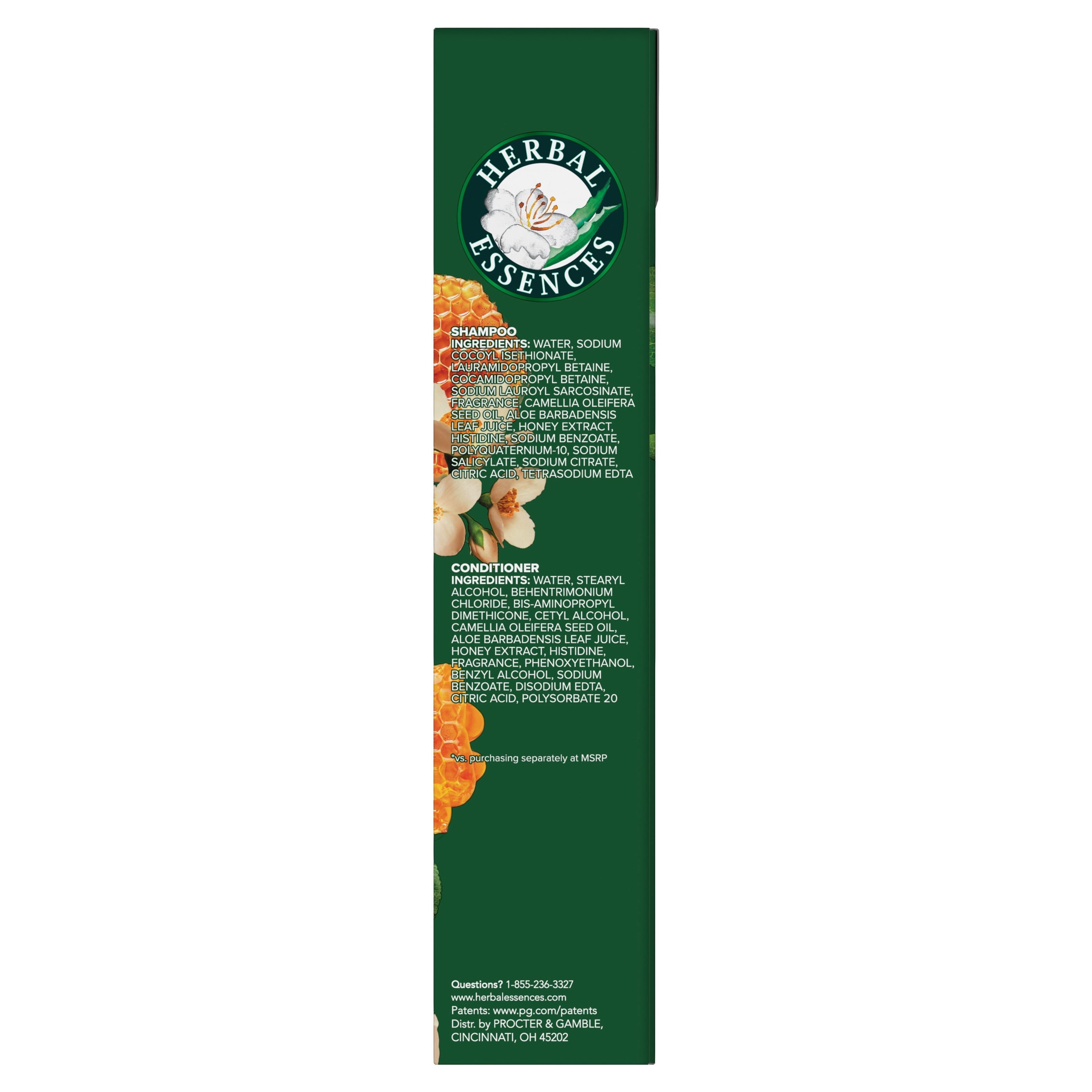 Honey Shampoo & Conditioner Dual Pack for Nourished & Healthy Hair, 13.5 fl. oz. Each