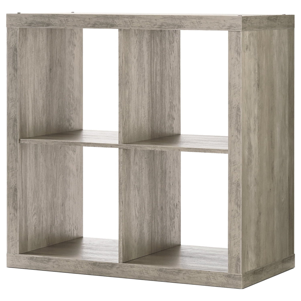 Better Homes & Gardens 4 Cube Storage Organizer, White Texture