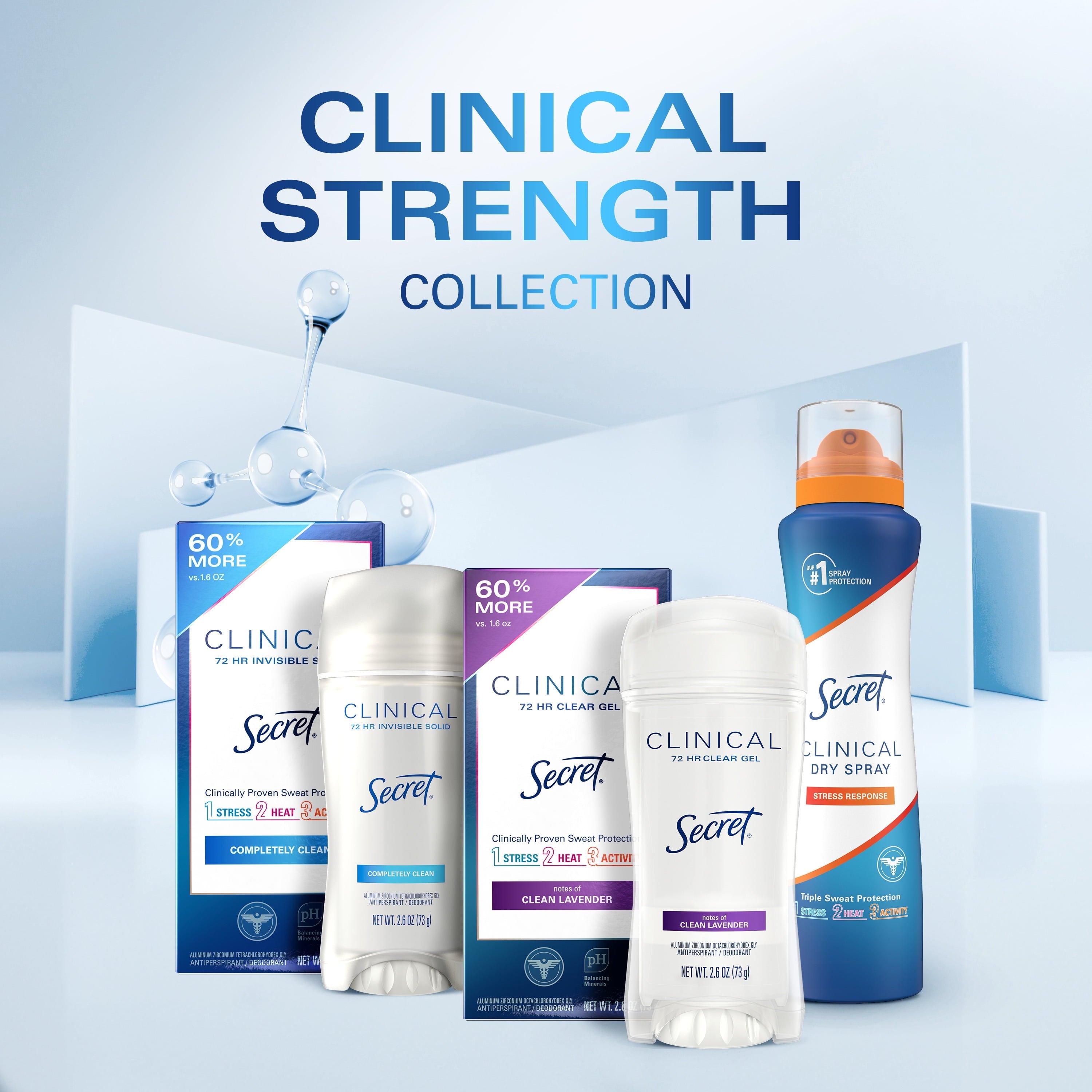 Clinical Strength Dry Spray Antiperspirant & Deodorant for Women, Light & Fresh Scent, 3.8oz