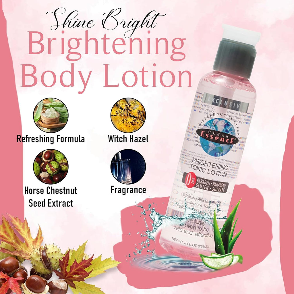 Brightening Tonic Lotion- Face Skin Brightening Blemish Spot Treatment (8 oz.)