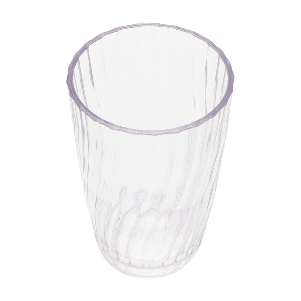20-Ounce Acrylic Tall Embossed Swirl Tumbler, Clear