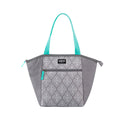 Essential Tote Lunch Bag Cooler, 14 Can Capacity, Gray and Teal