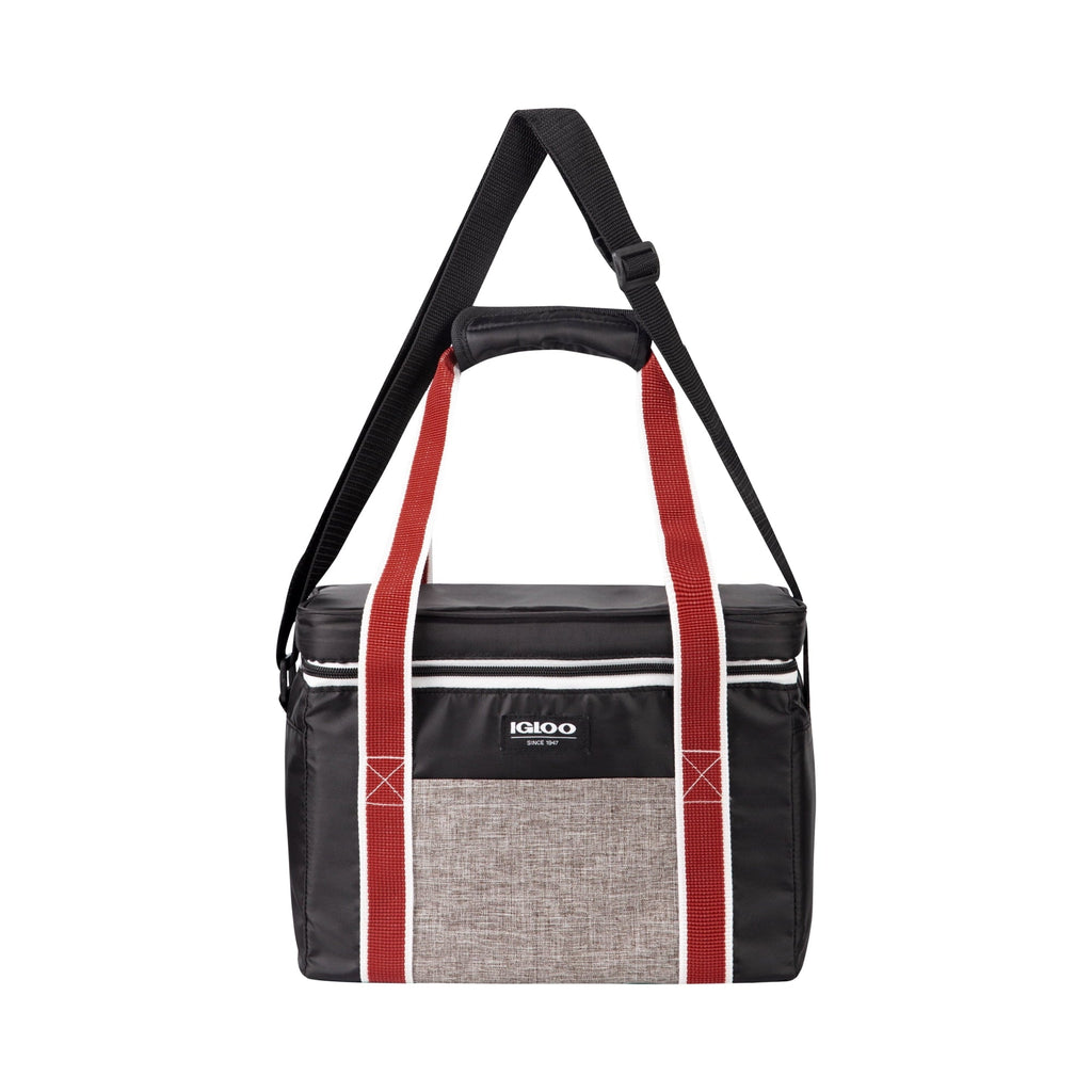 12 Can Capacity Heritage Lunch Companion Cooler Bag, Black and Red