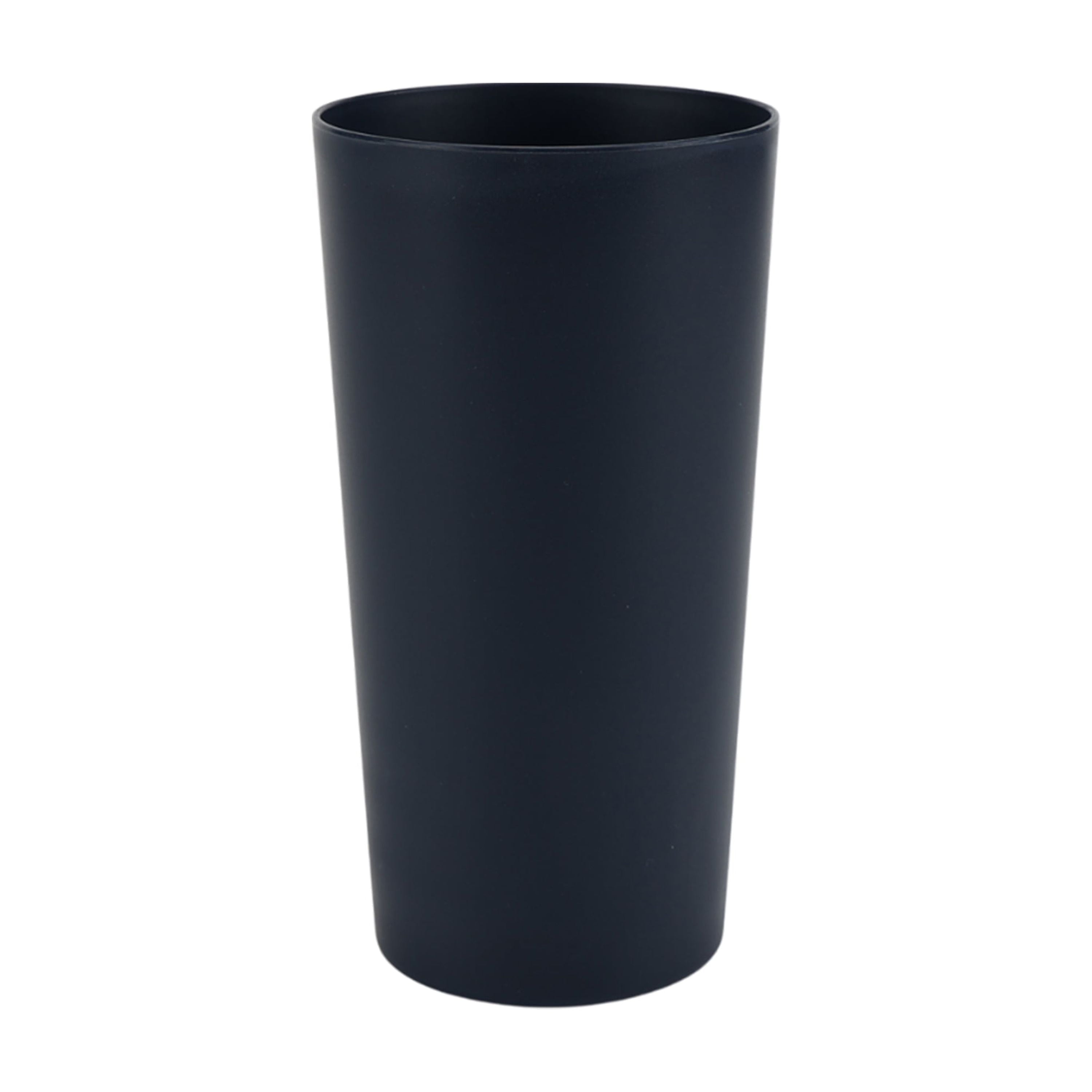 Dark Blue Round Plastic Tumbler, 26-Ounce