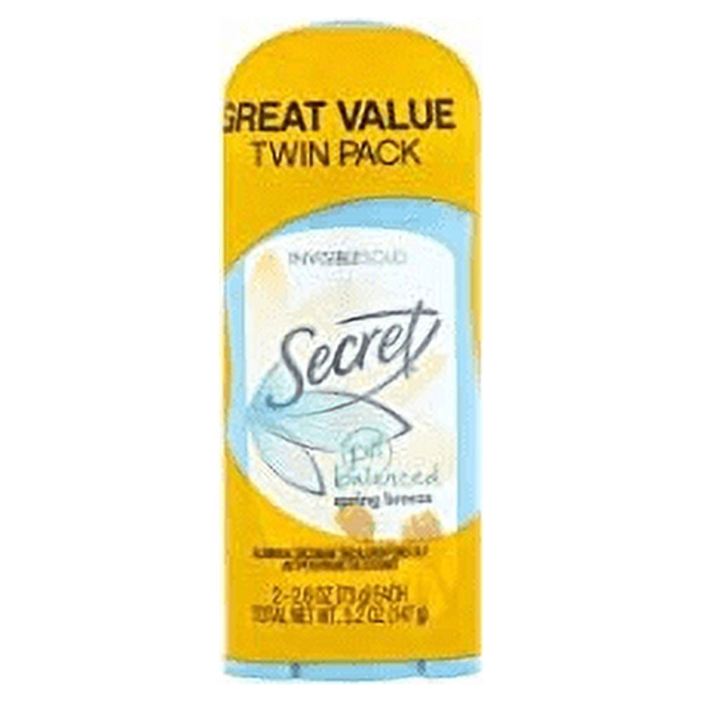 Invisible Solid Antiperspirant & Deodorant, Twin Pack, Spring Breeze 2.6 oz Pack of 6
