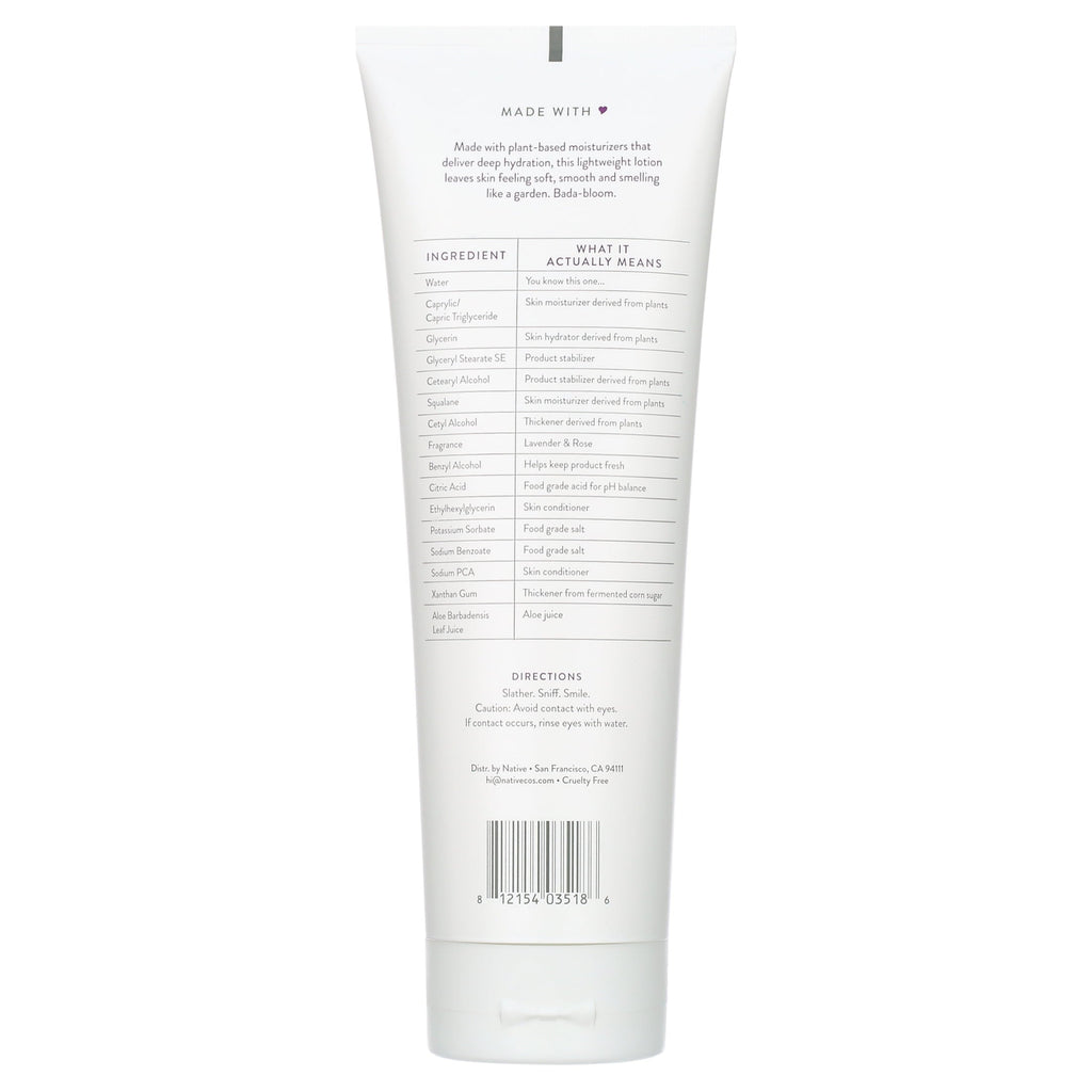 All Day Moisture Lotion for, Lavender & Rose Scent - 12 fl oz