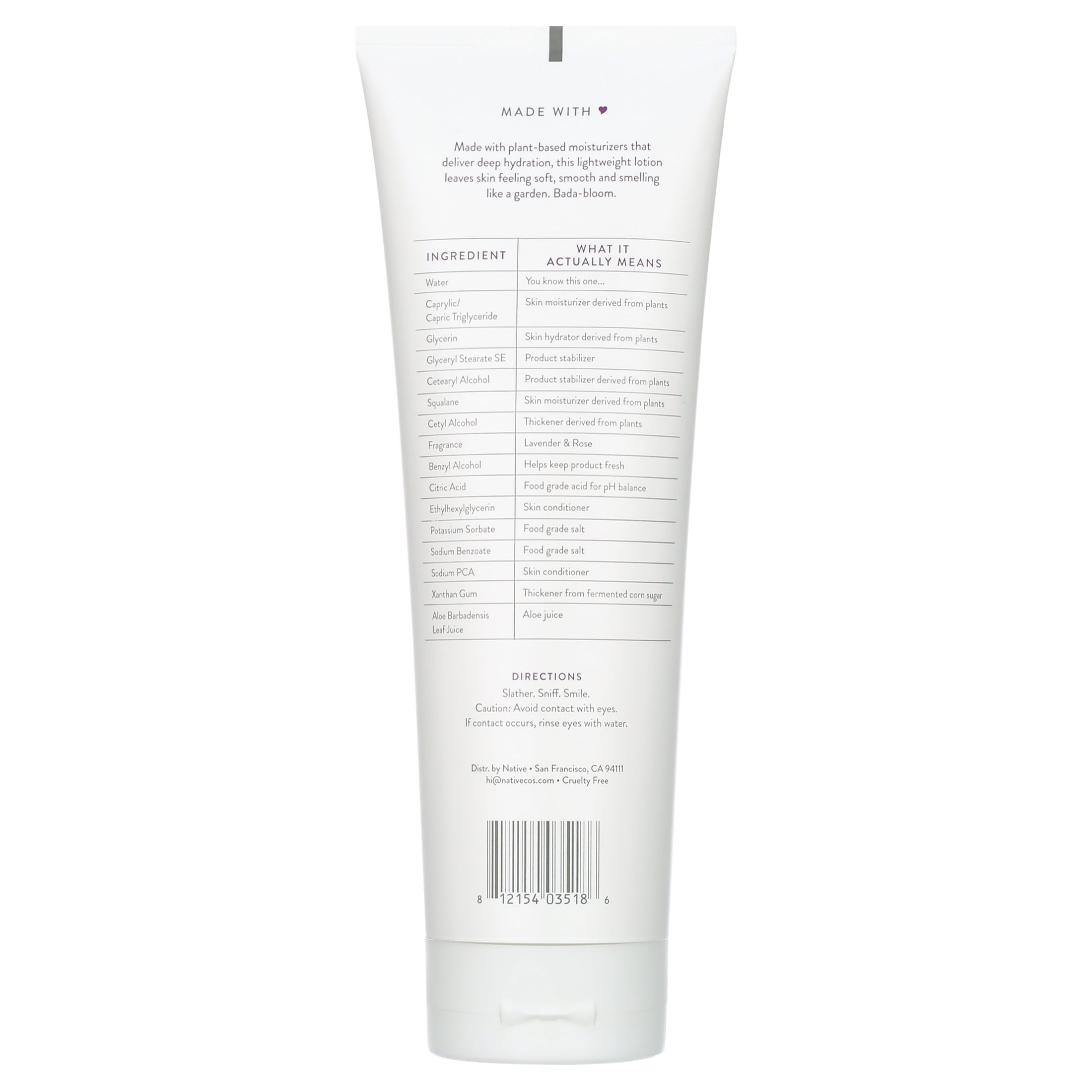 All Day Moisture Lotion for, Lavender & Rose Scent - 12 fl oz
