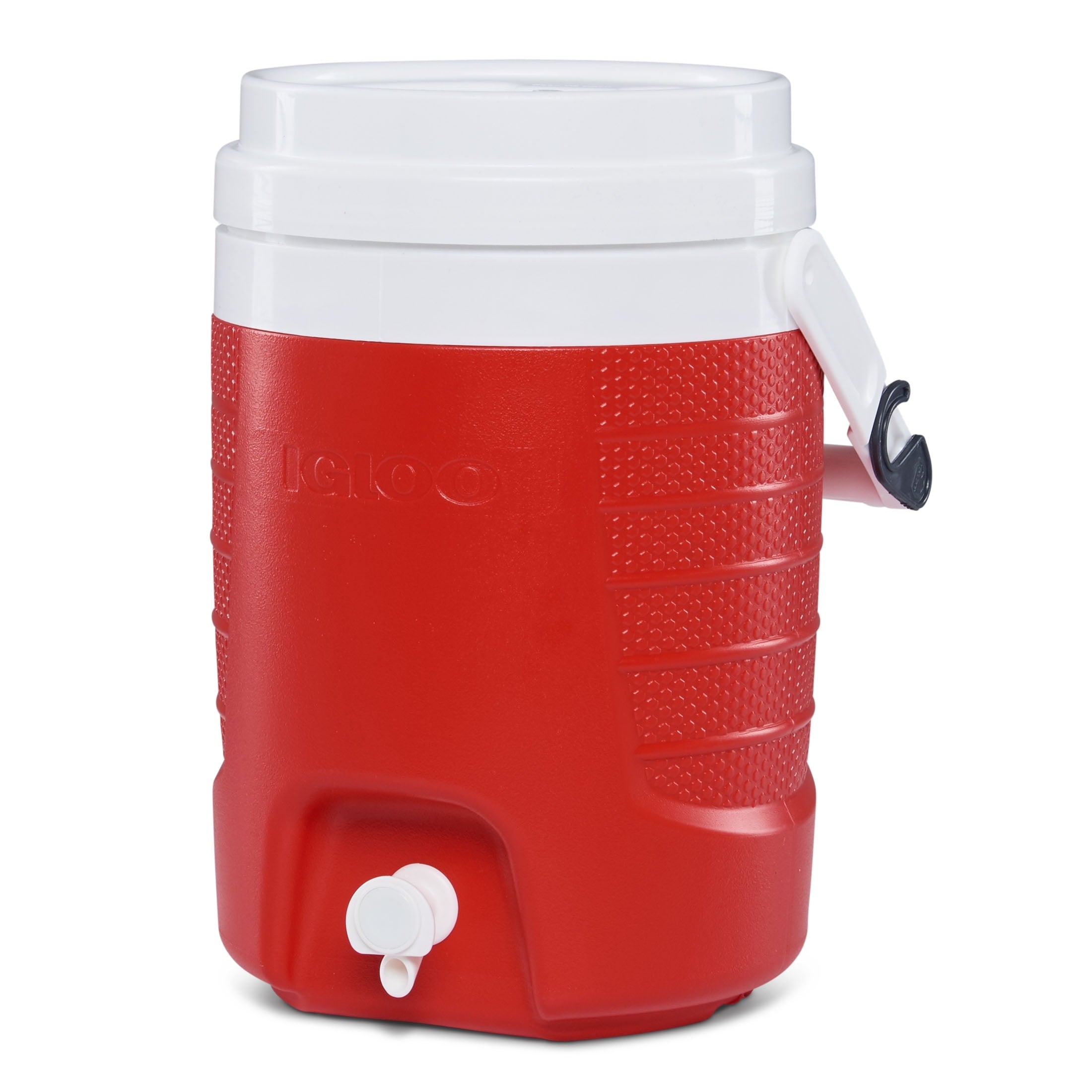 2 Gallon Sports Plastic Beverage Jug with Hooks, Blue