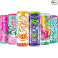 New Energy Drinks Witches Brew, Pumkin Cream, Winter Wonderland, Sherbet Swirl, Watermelon Wave, Pink Slush Variety Pack Sugar-Free, Low-Calorie, Energy Boost Drink 12 fl oz (Pack of 6)