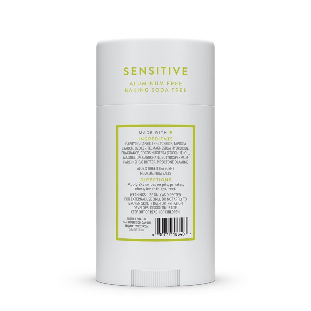 Deodorant, Aluminum Free, Aloe & Green Tea Sensitive Whole Body Deodorant 2.4 oz