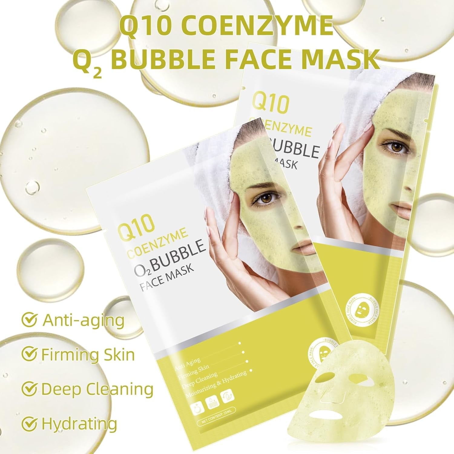 11 Pack Fruit Moisturizing Facial Mask Sheet, Rich in Fruit Essence Face Mask to Brighten and Hydrate Dull Skin