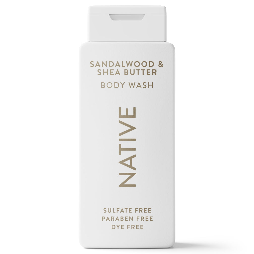 Body Wash, Sulfate Free, Sandalwood & Shea Butter, for Women and Men, 18 fl oz